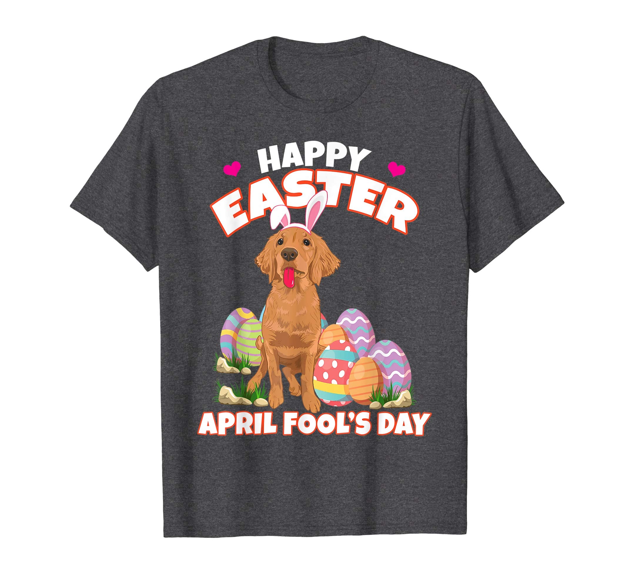 Happy Easter April Fool's Day Funny Golden Retriever T Shirt