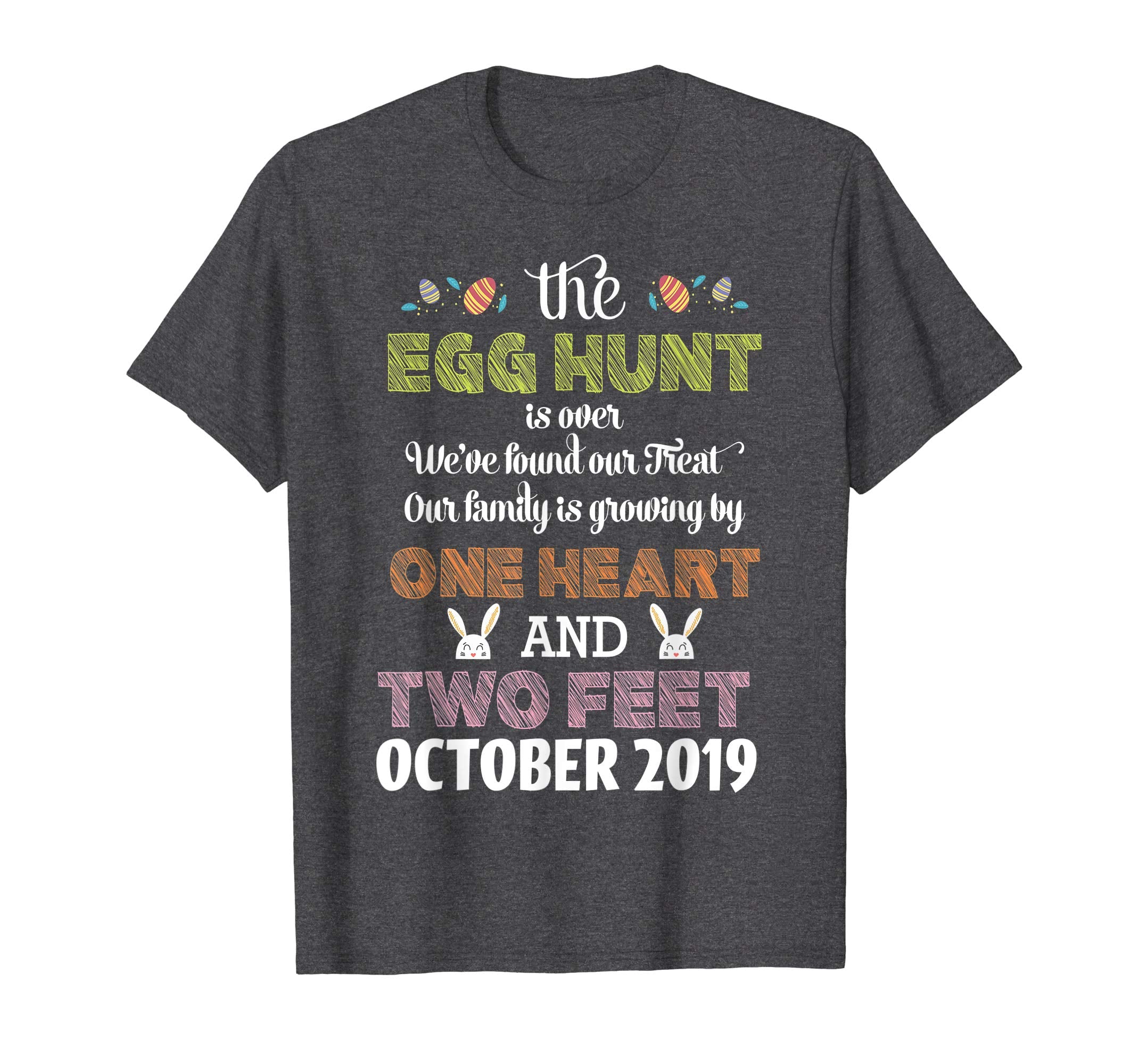Pregnancy Announcement Due In October 2019 Easter Tshirt