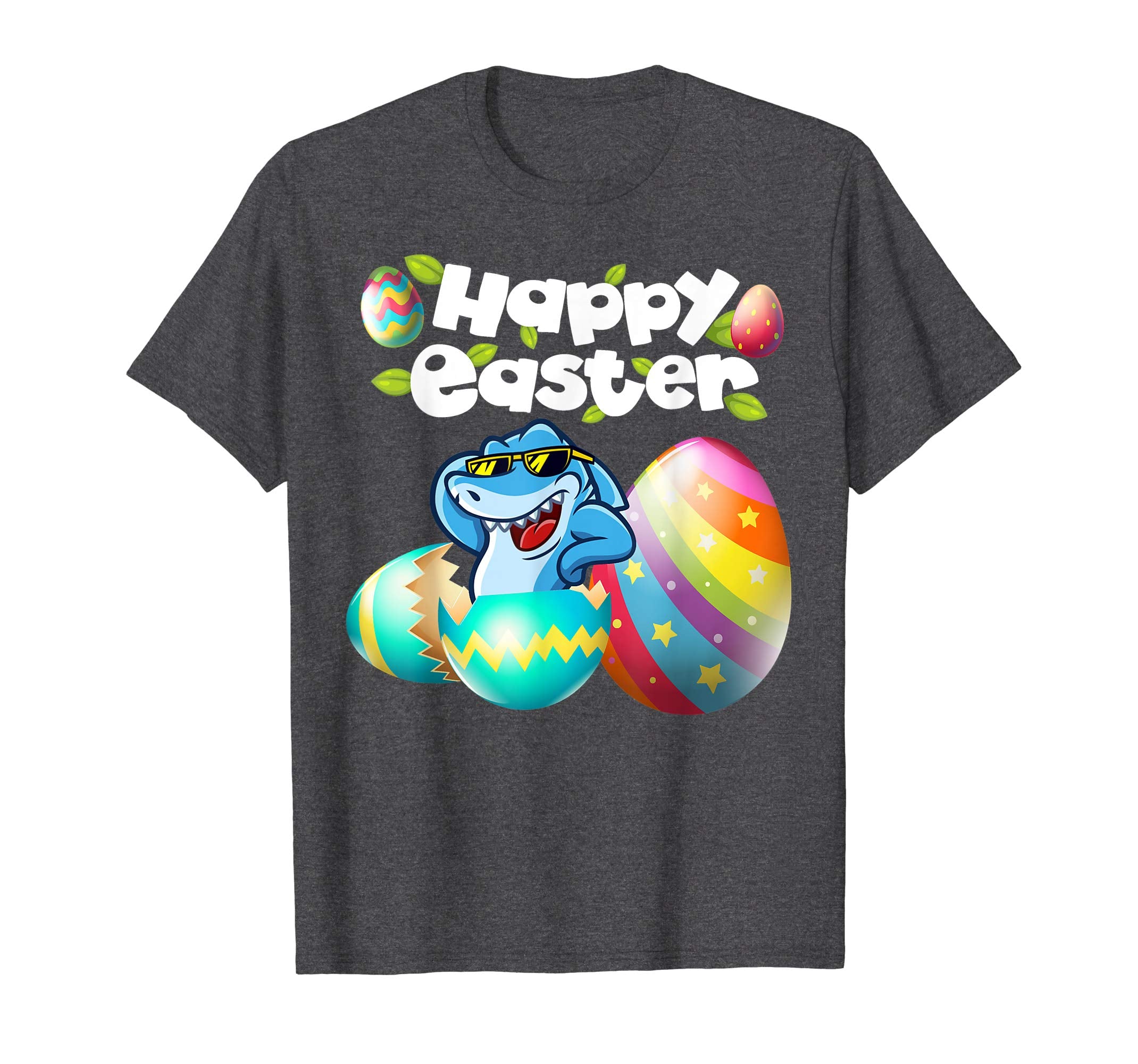 Easter Shirts For Kids Boys Girls Shark Shirt Easter Eggs