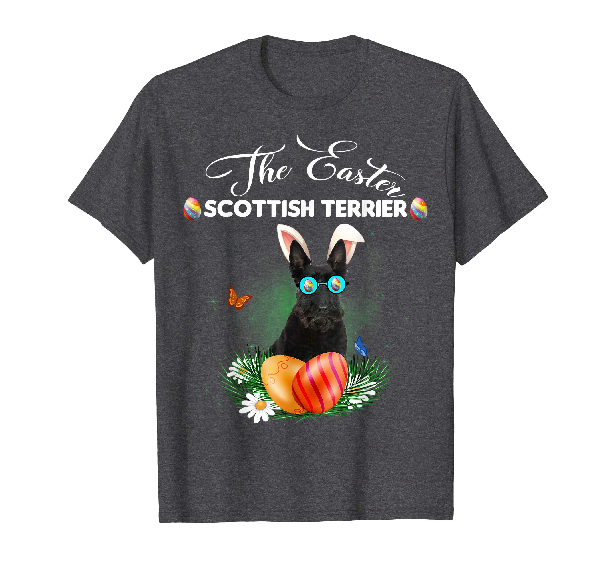 Scottish Terrier Bunny Easter Day Dog Gifts T-Shirt