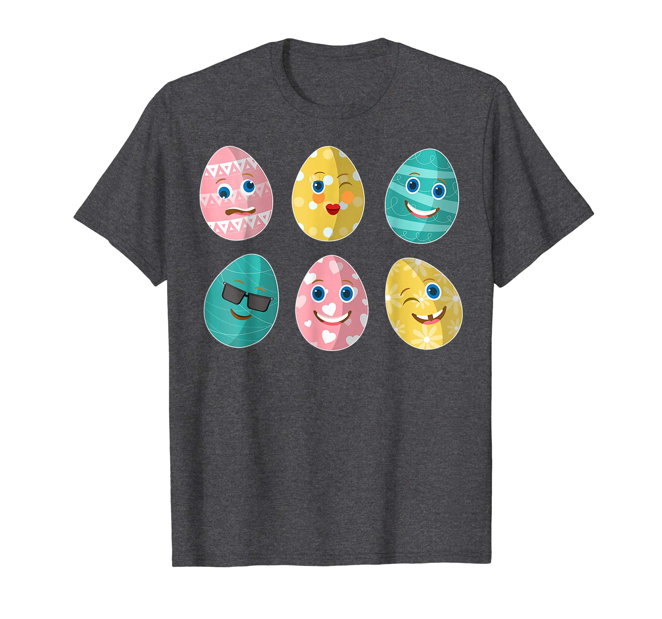 Funny Easter Eggs Emotion Faces Happy Easter Day Shirt