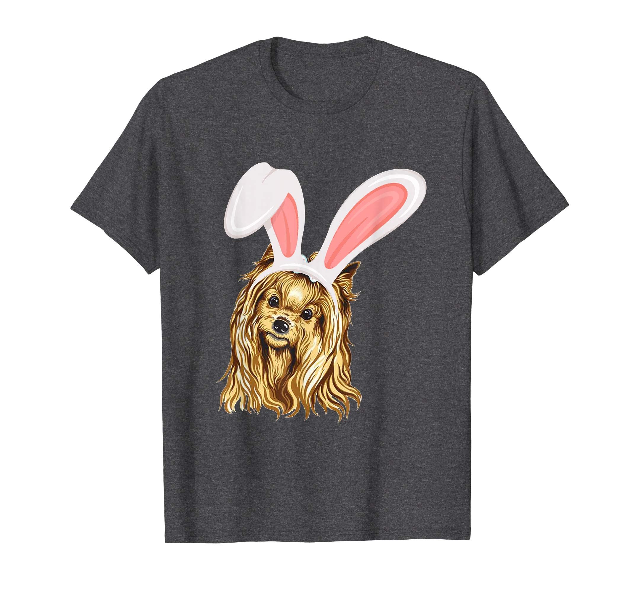Yorkshire Terrier Dressed As Easter Bunny Rabbit Ears Shirt