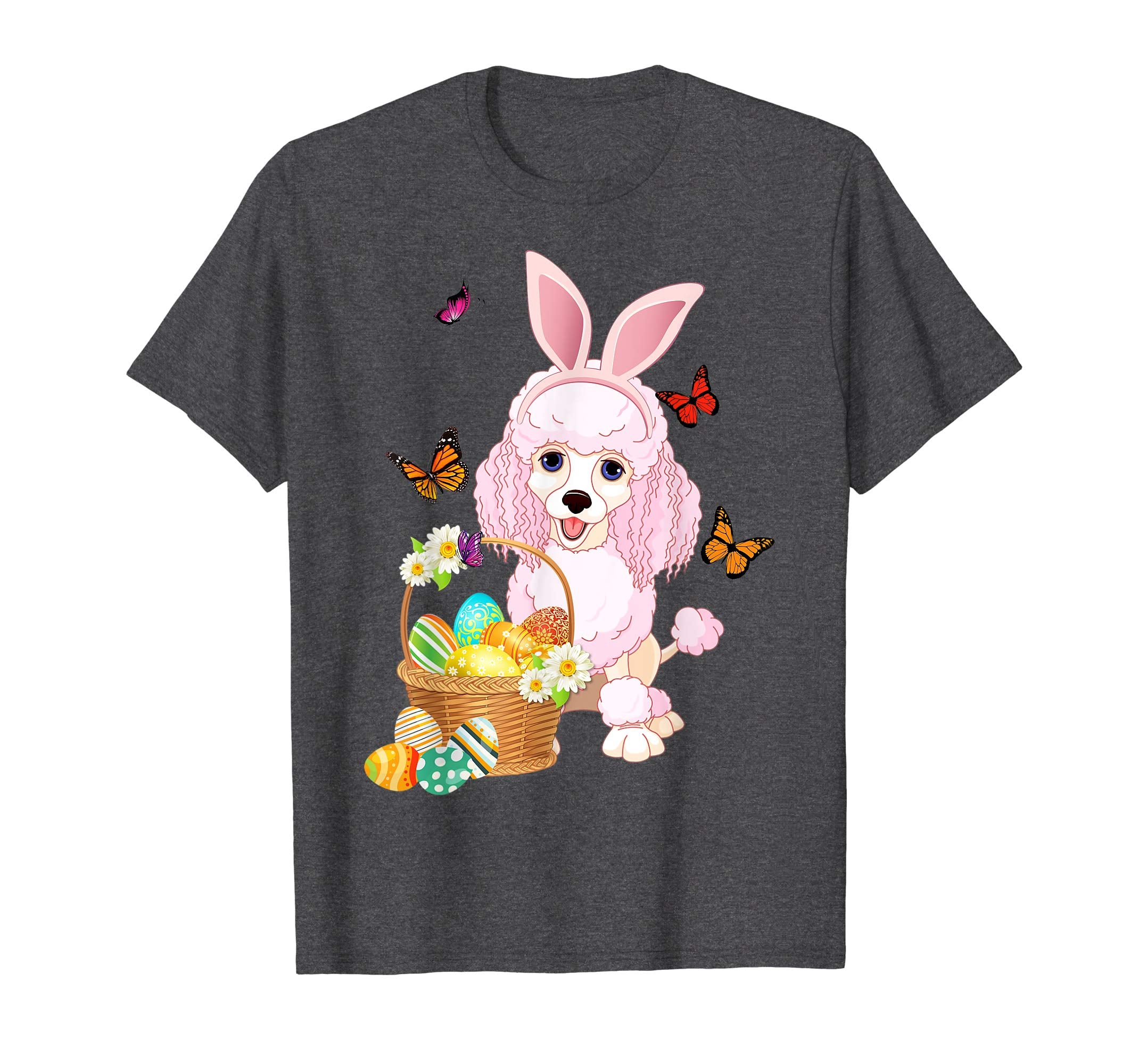 Poodle Bunny Hat Rabbit Easter Eggs Shirt