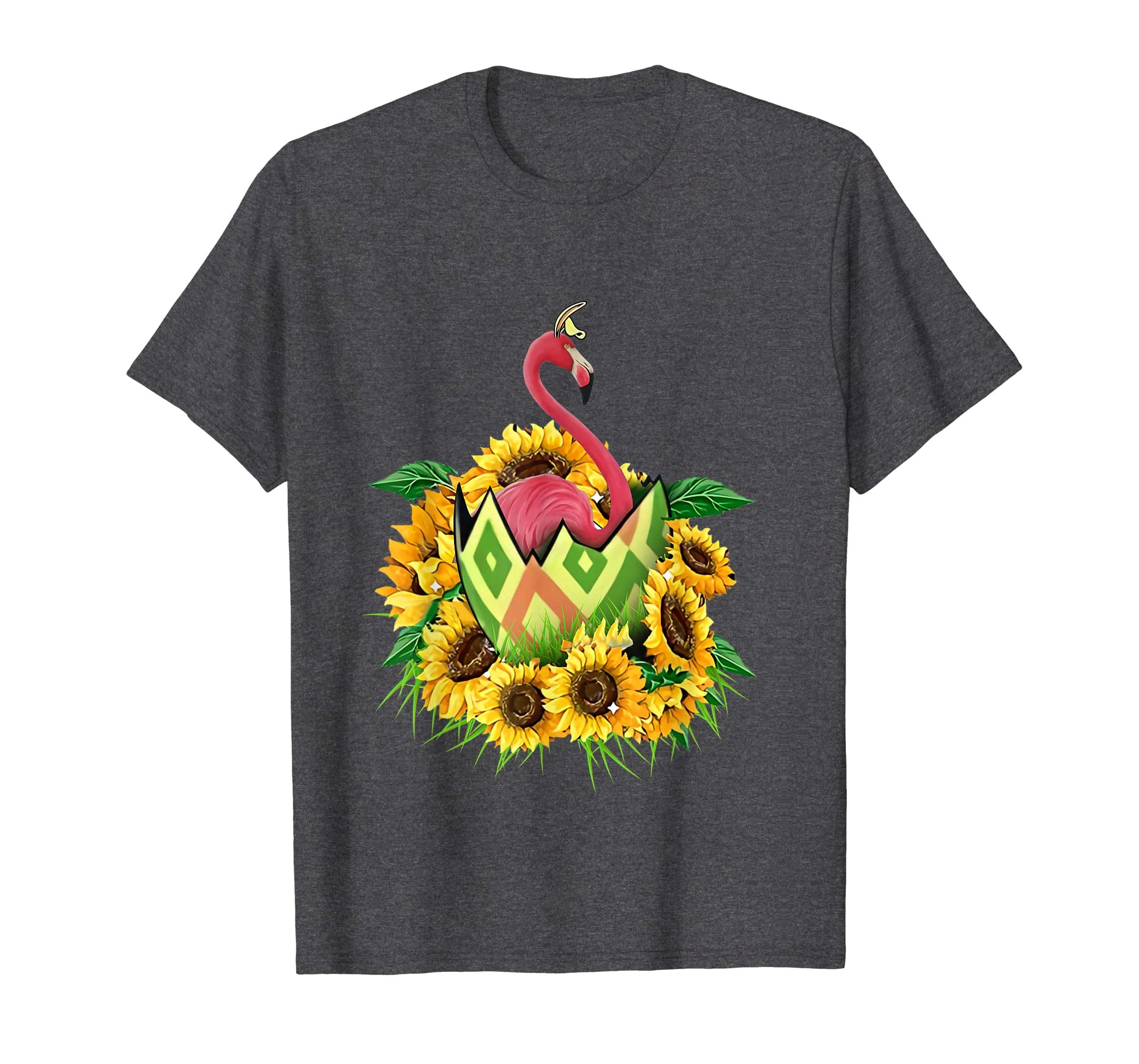 flamingo sunflower easter shirt