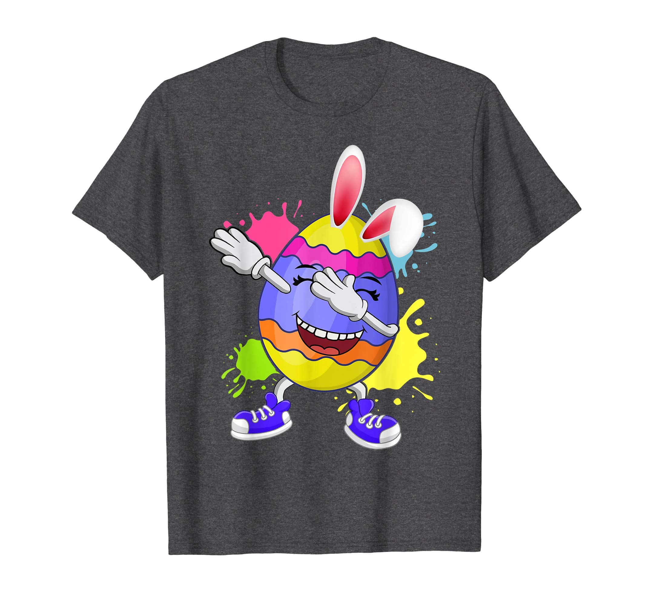 Cute Dabbing Egg Bunny Easter T shirt Kids Boys Girls