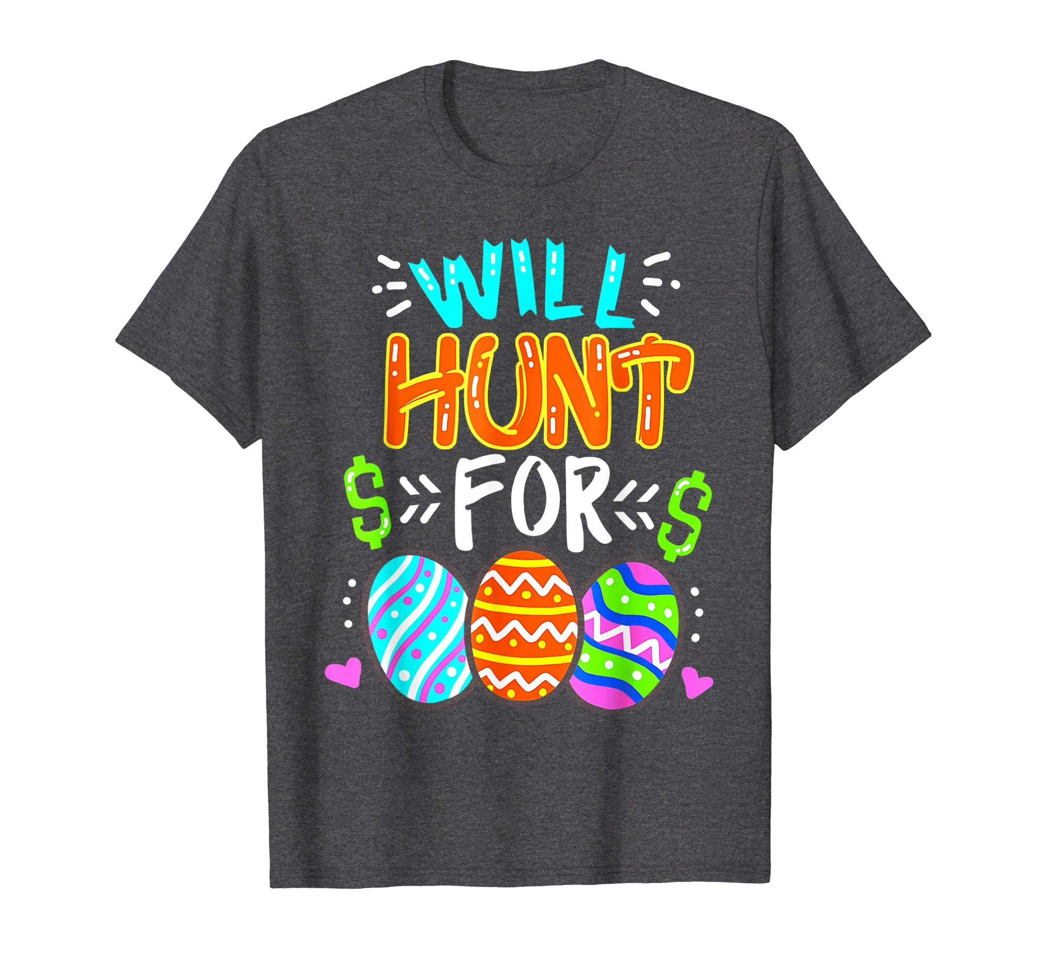 Happy Easter Day T-Shirt Colorful Egg Tee Gift Hunting Shirt