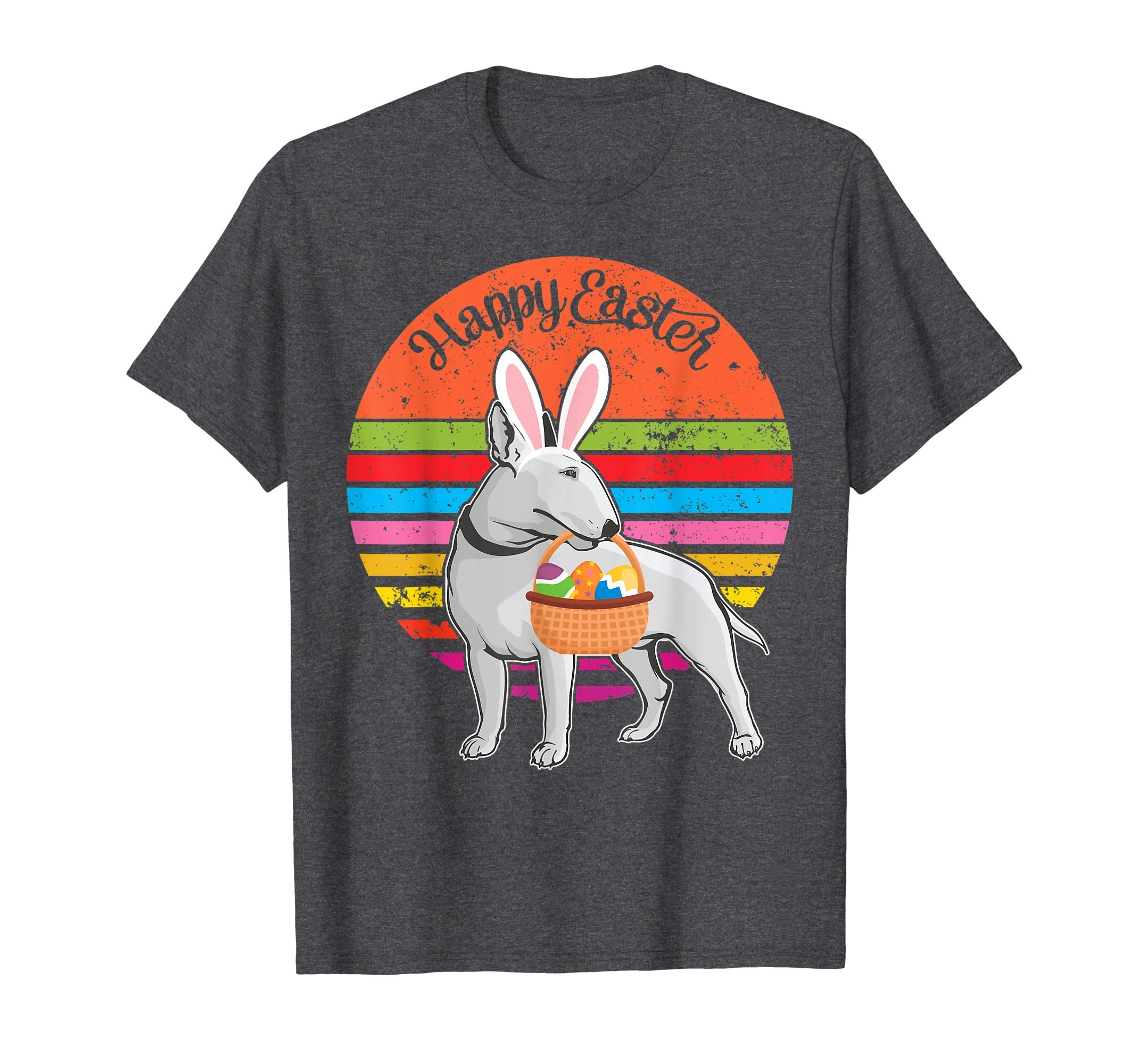 Bull Terrier Bunny Dog Easter Egg Happy Easter Vintage Shirt
