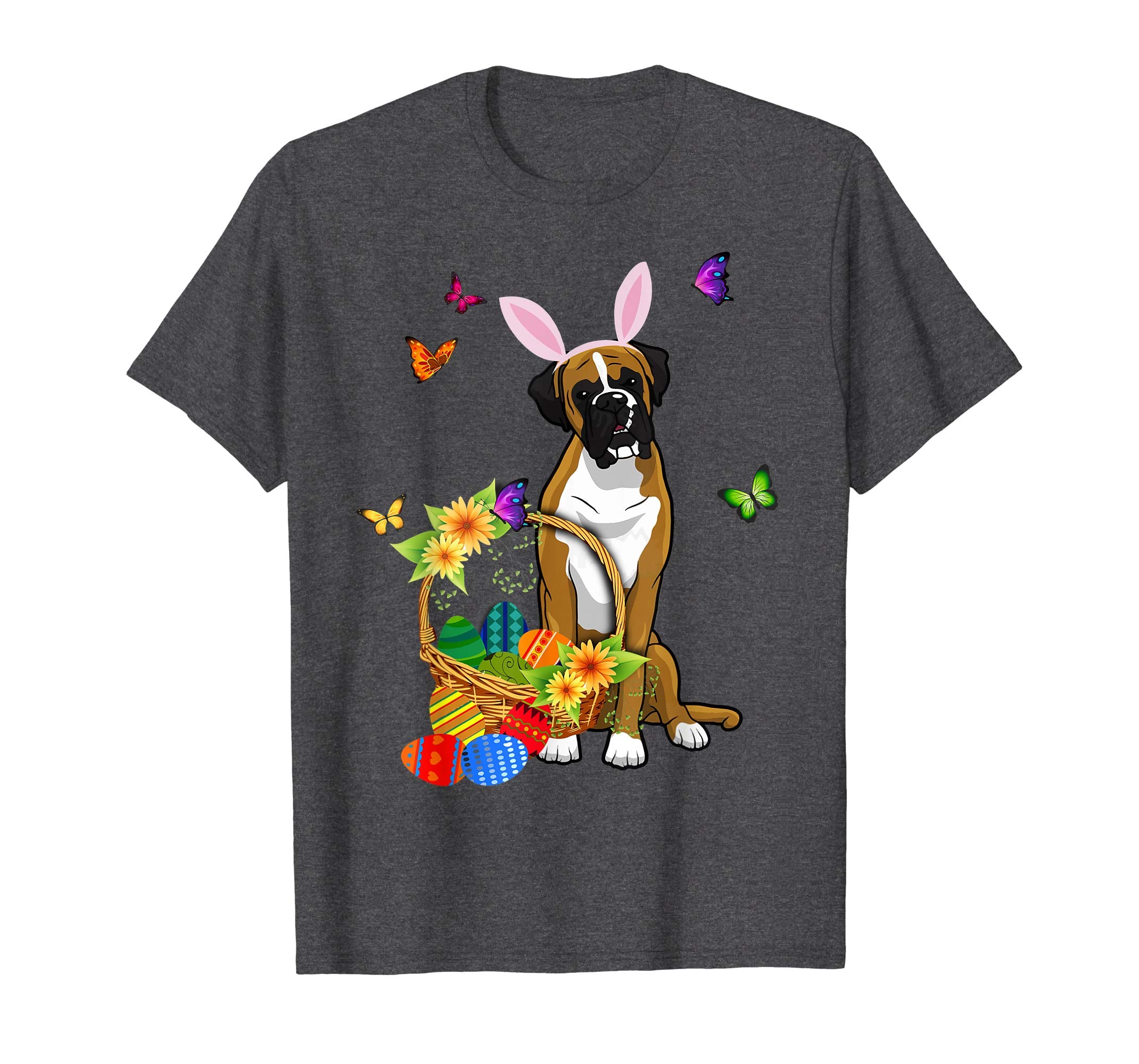 Boxer Bunny Hat Rabbit Easter Eggs Shirt