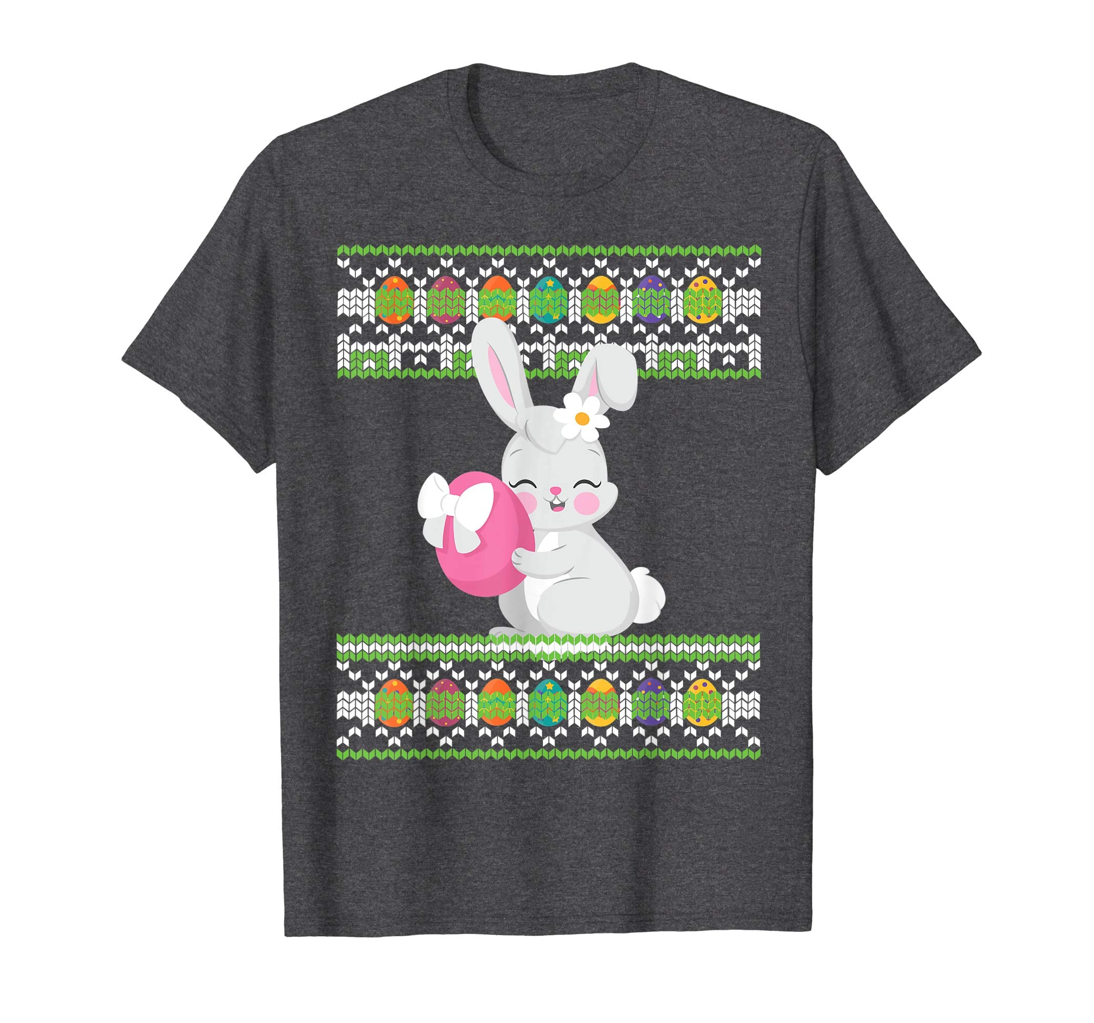 Bunny Rabbit With Big Easter Eggs Ugly Sweater Happy Shirt