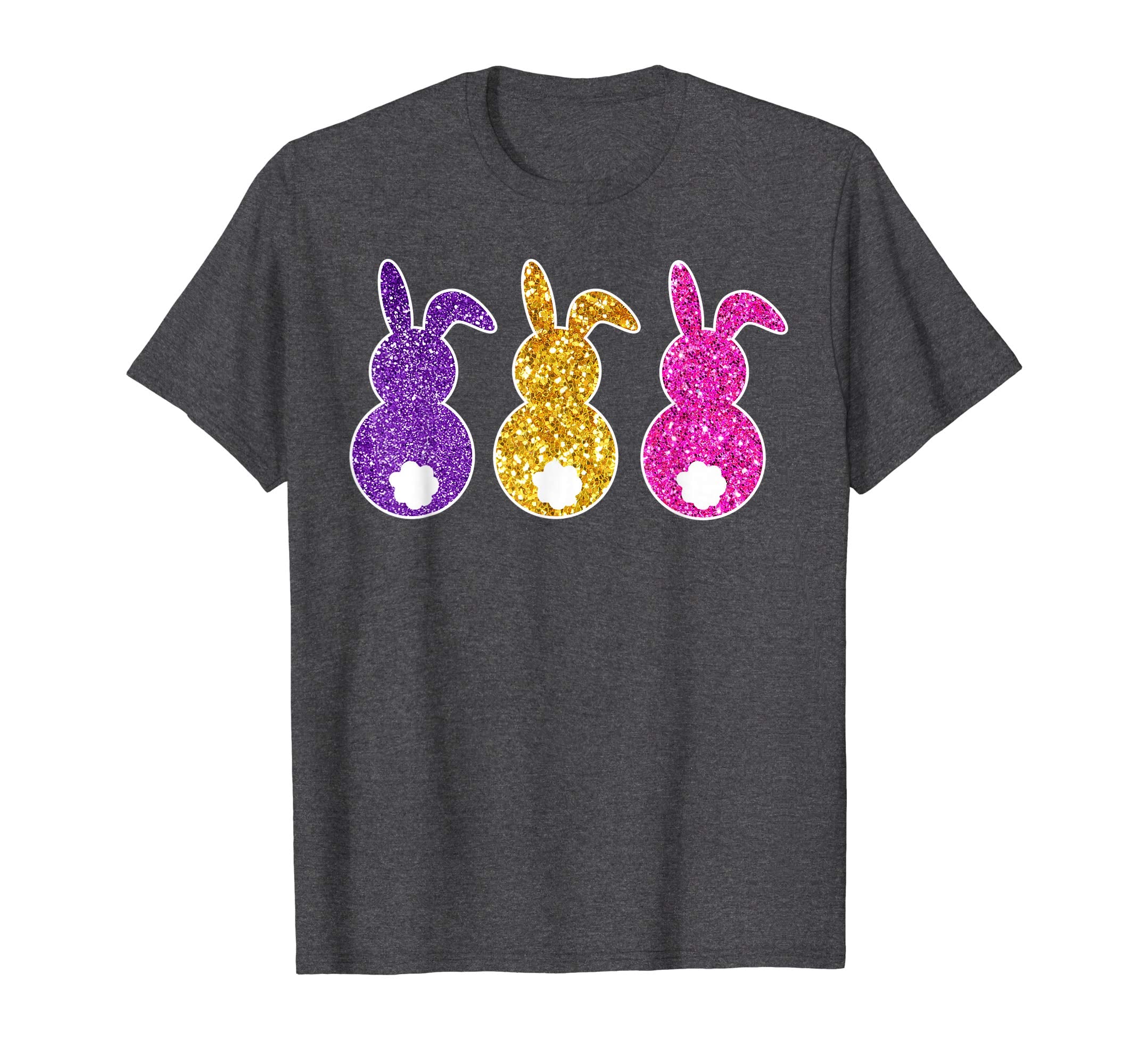Happy easter tee Funny colorful Bunny With Tail Ears t-shirt