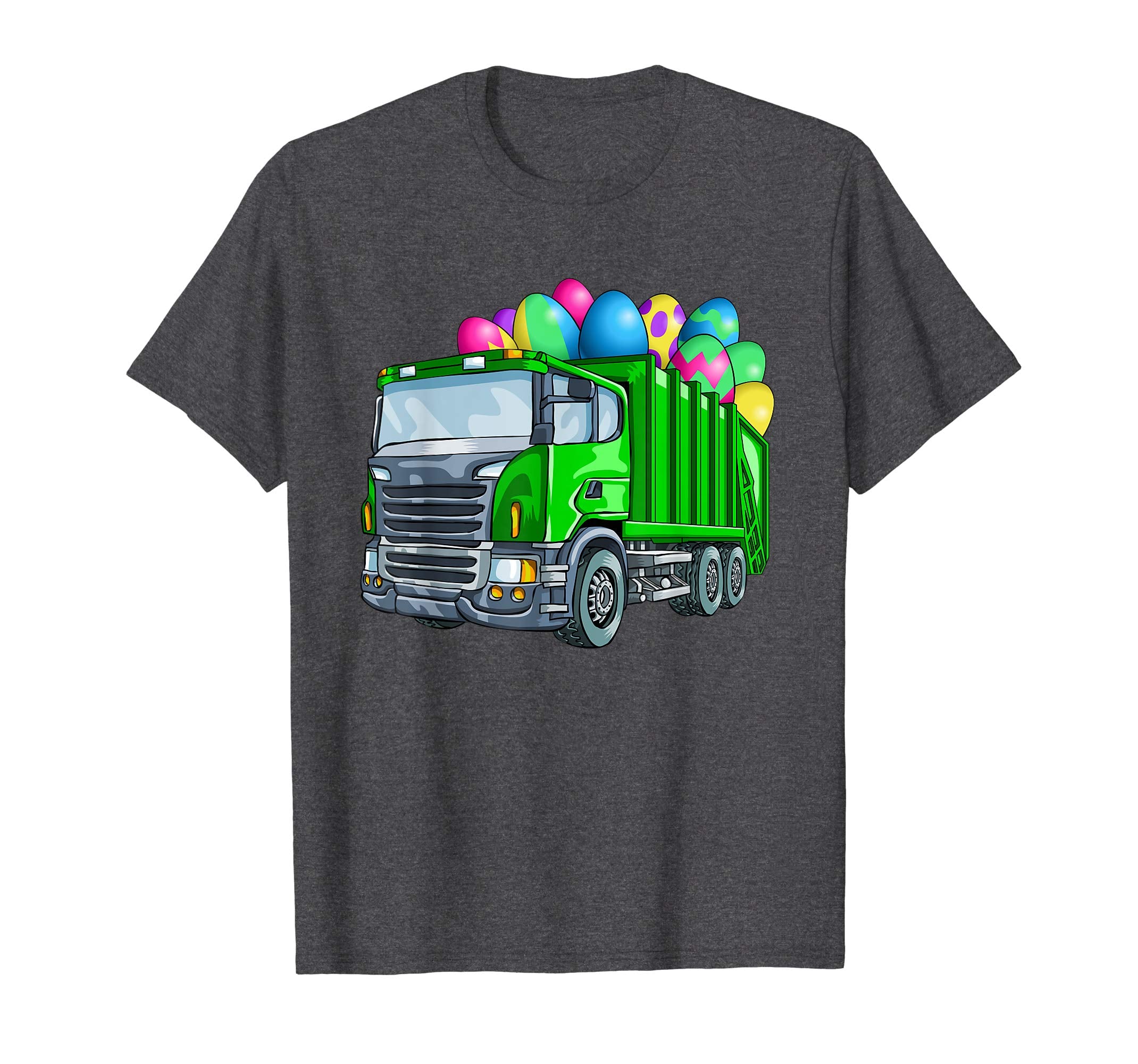 Easter Garbage Truck T Shirt Men Kids Boys Bunny Basket Eggs