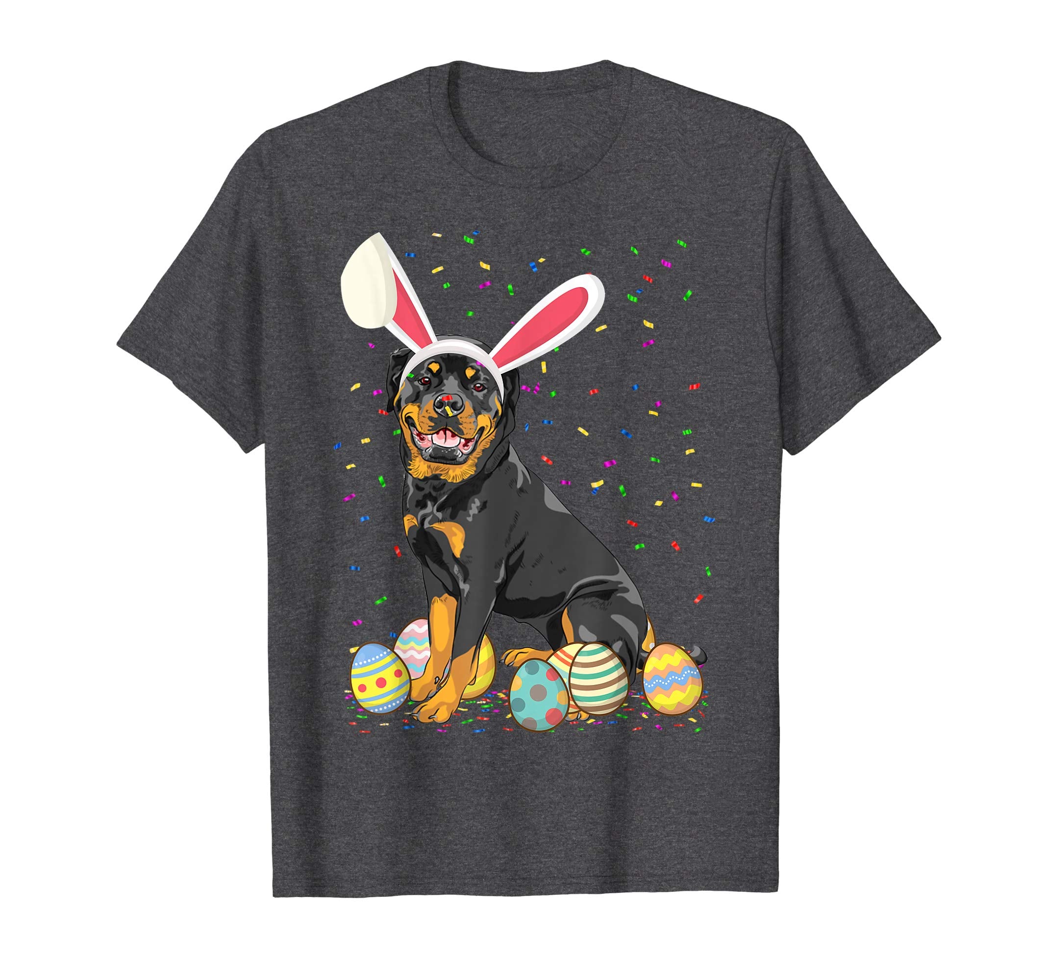 Rottweiler Dog Ear Easter Eggs Shirt Happy Easter Day Gift