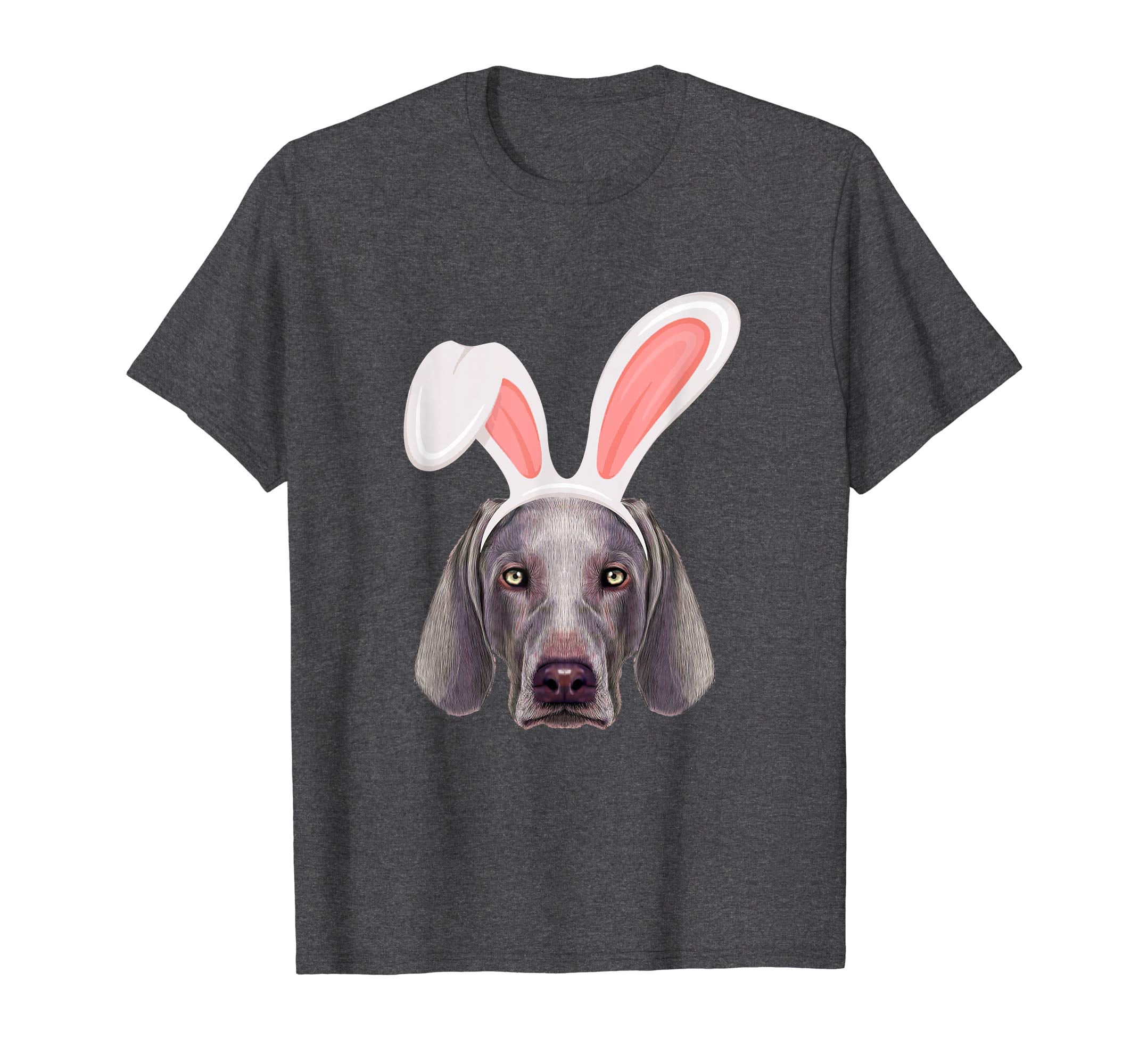 Weimaraner Dressed As Easter Bunny With Rabbit Ears T-Shirt