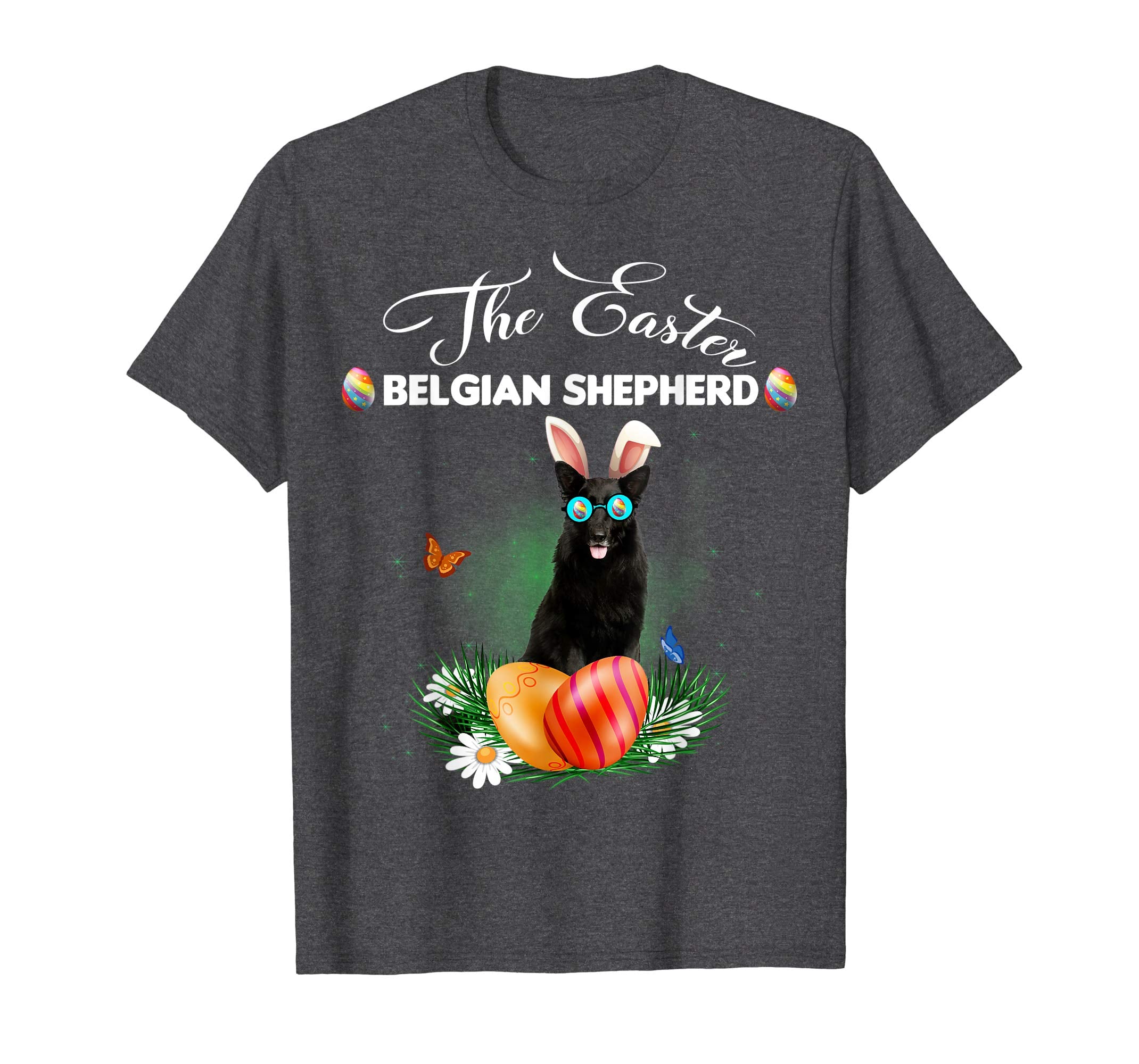 Belgian Shepherd Bunny Easter Day Dog Gifts T-Shirt