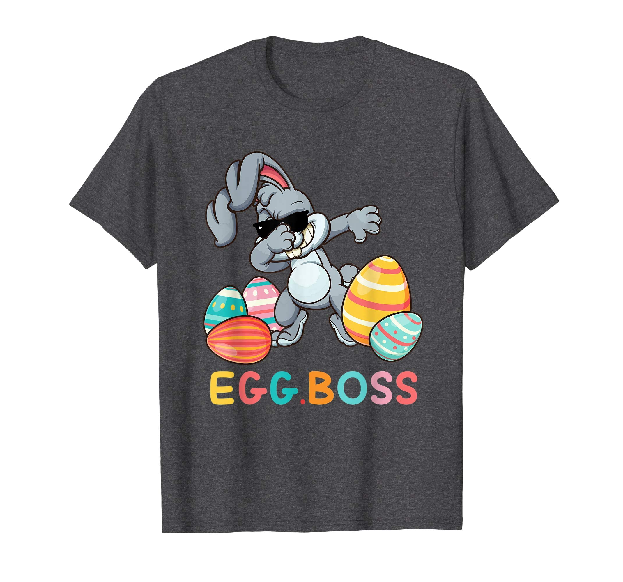 Happy Easter T-Shirt with Bunnies Eggs Flowers Carrots