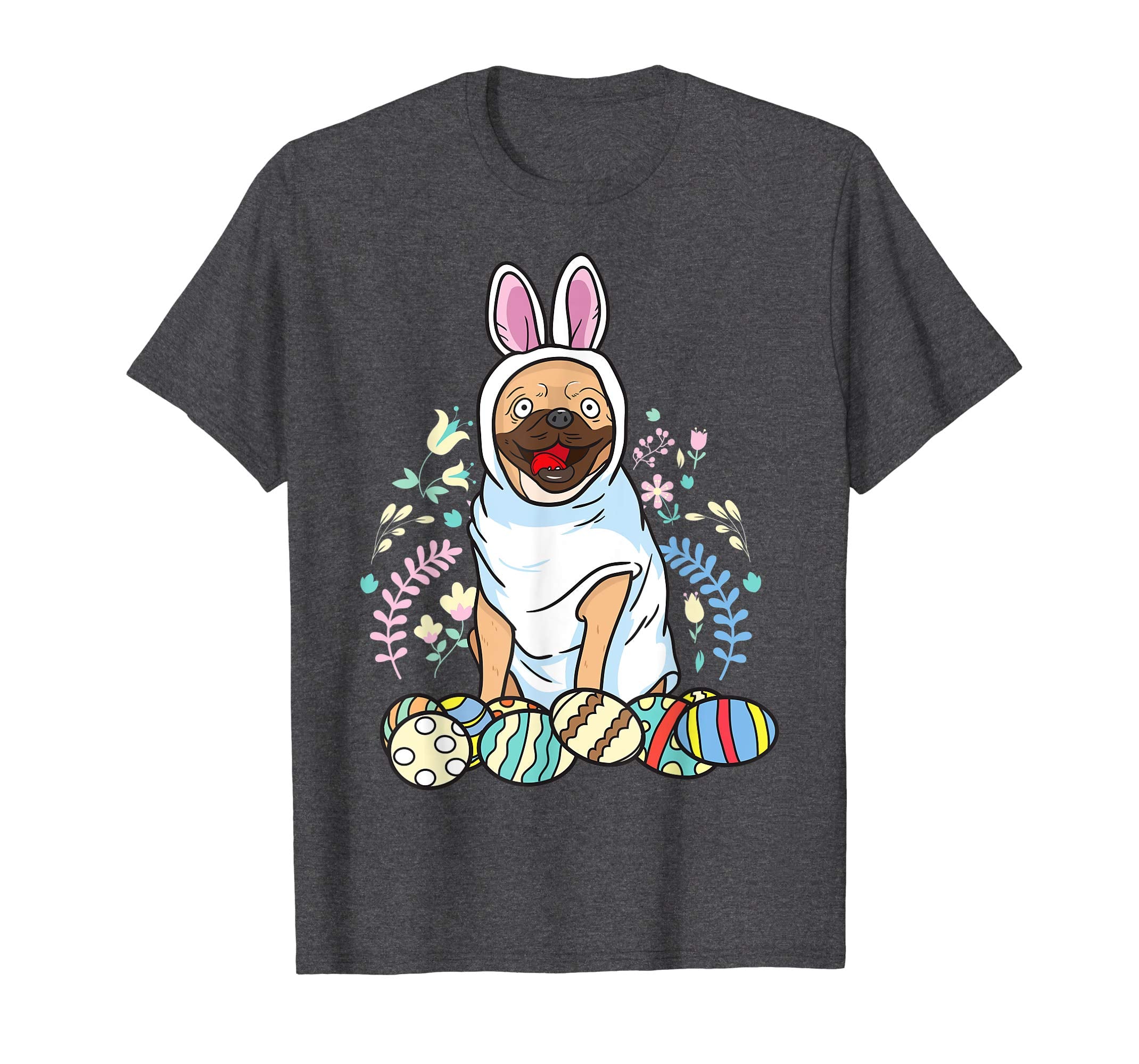 Bunny Easter Shirt Pug Shirt Cool Dog T-Shirt