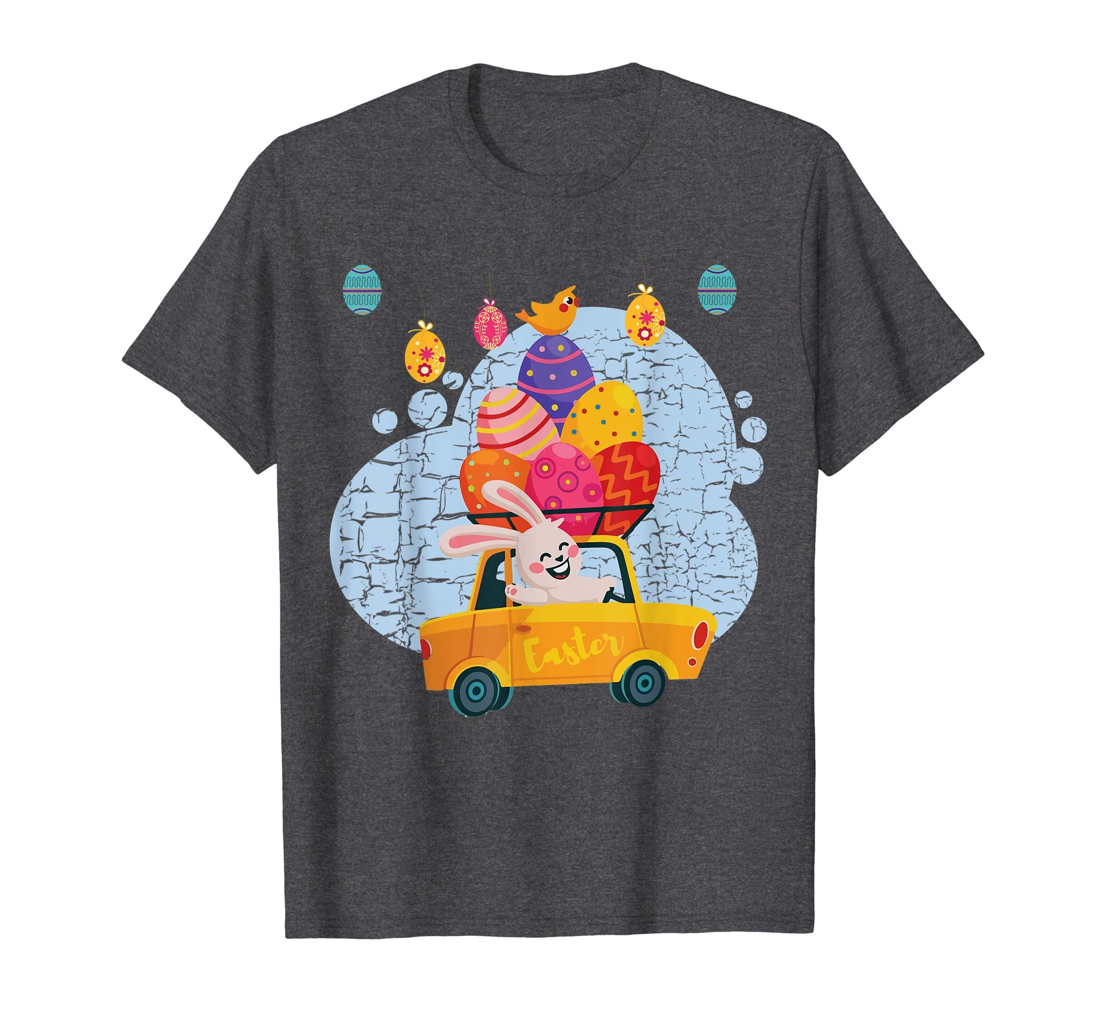 Cute rabbit with Easter Eggs Car Shirt Easter gifts for kids
