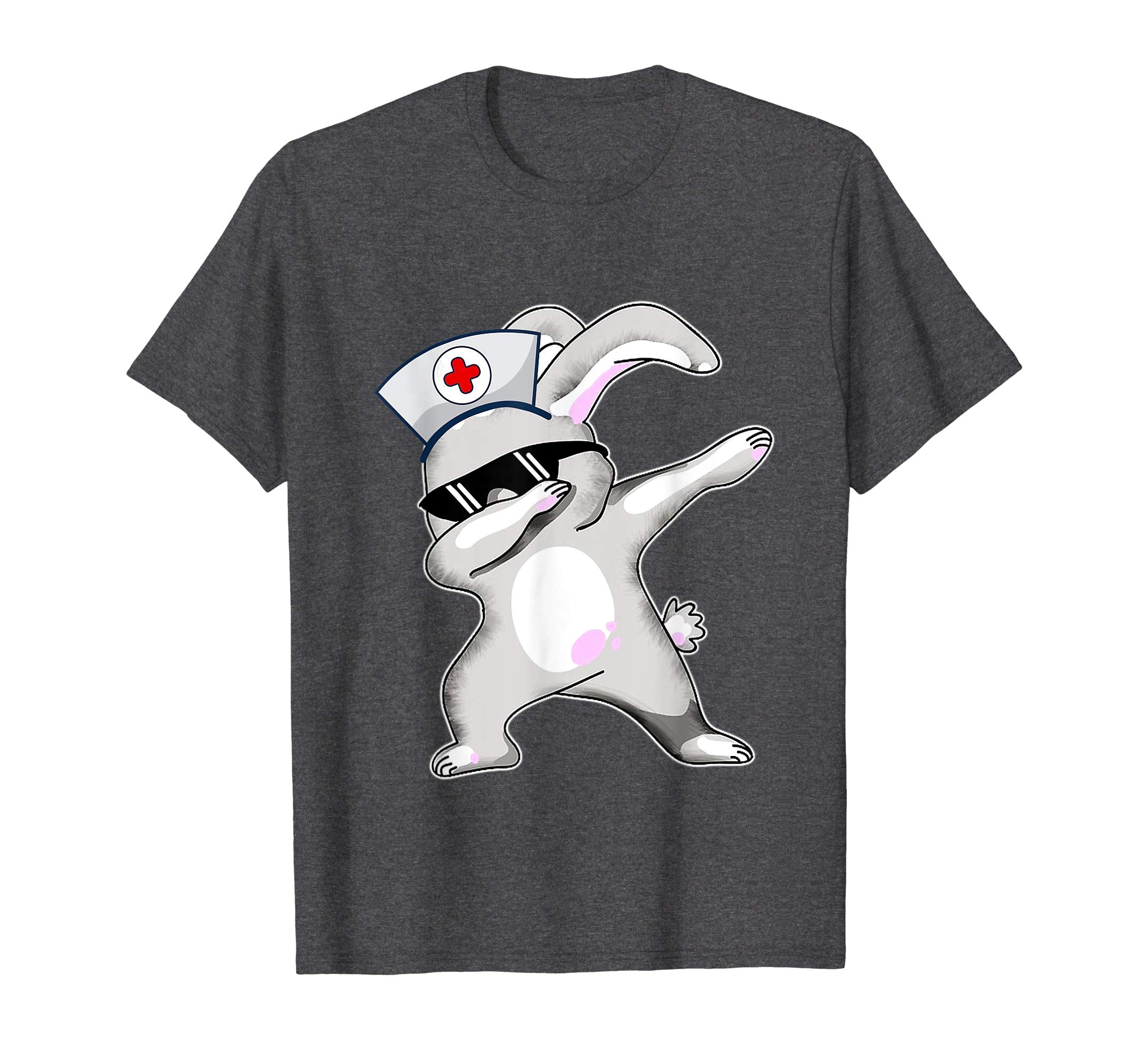 Funny Rabbit Nurse Tee Easter Bunny Dabbing T-Shirts Gift