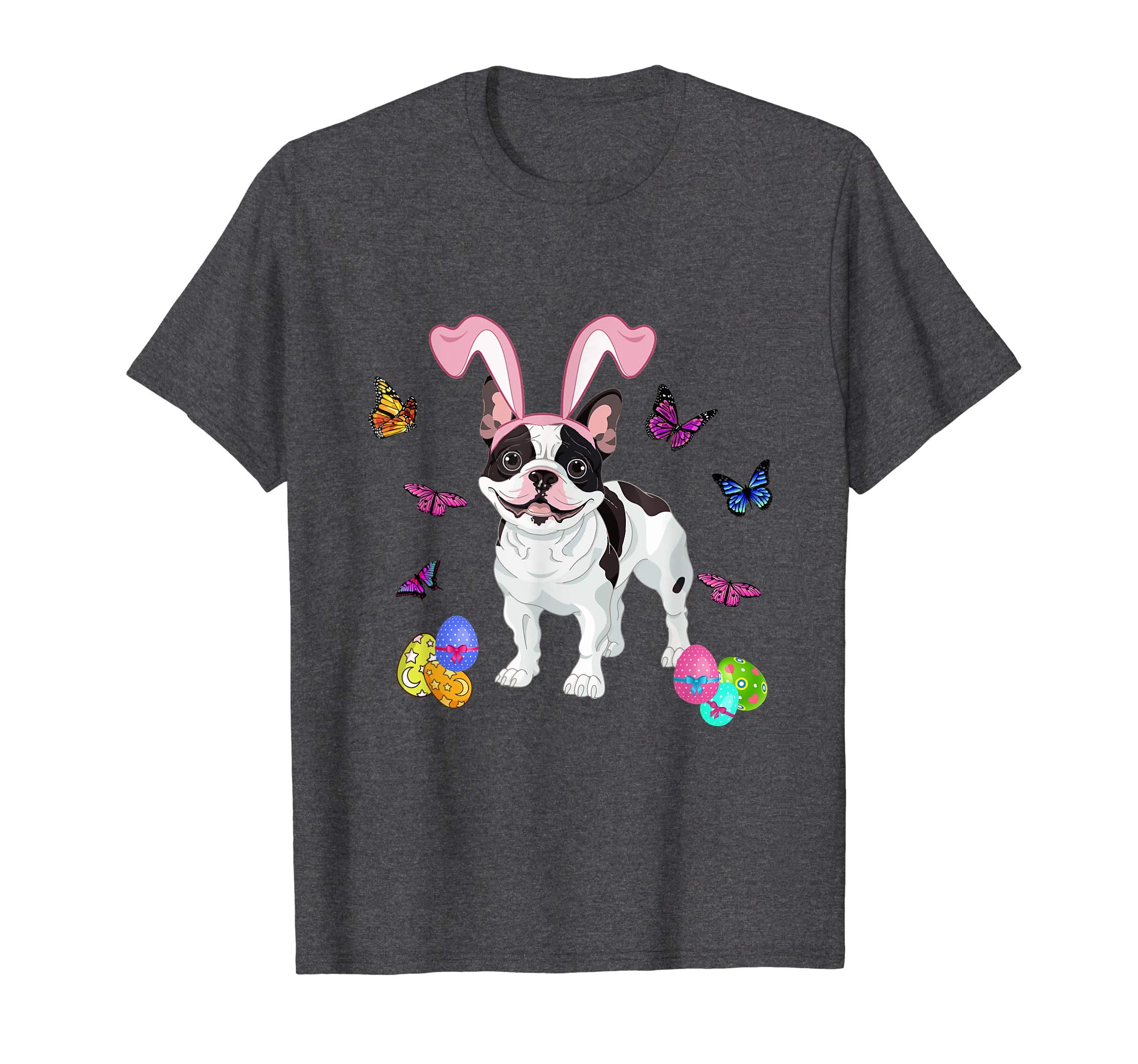 French Bulldog Bunny Rabbit Happy Easter Day T-Shirt