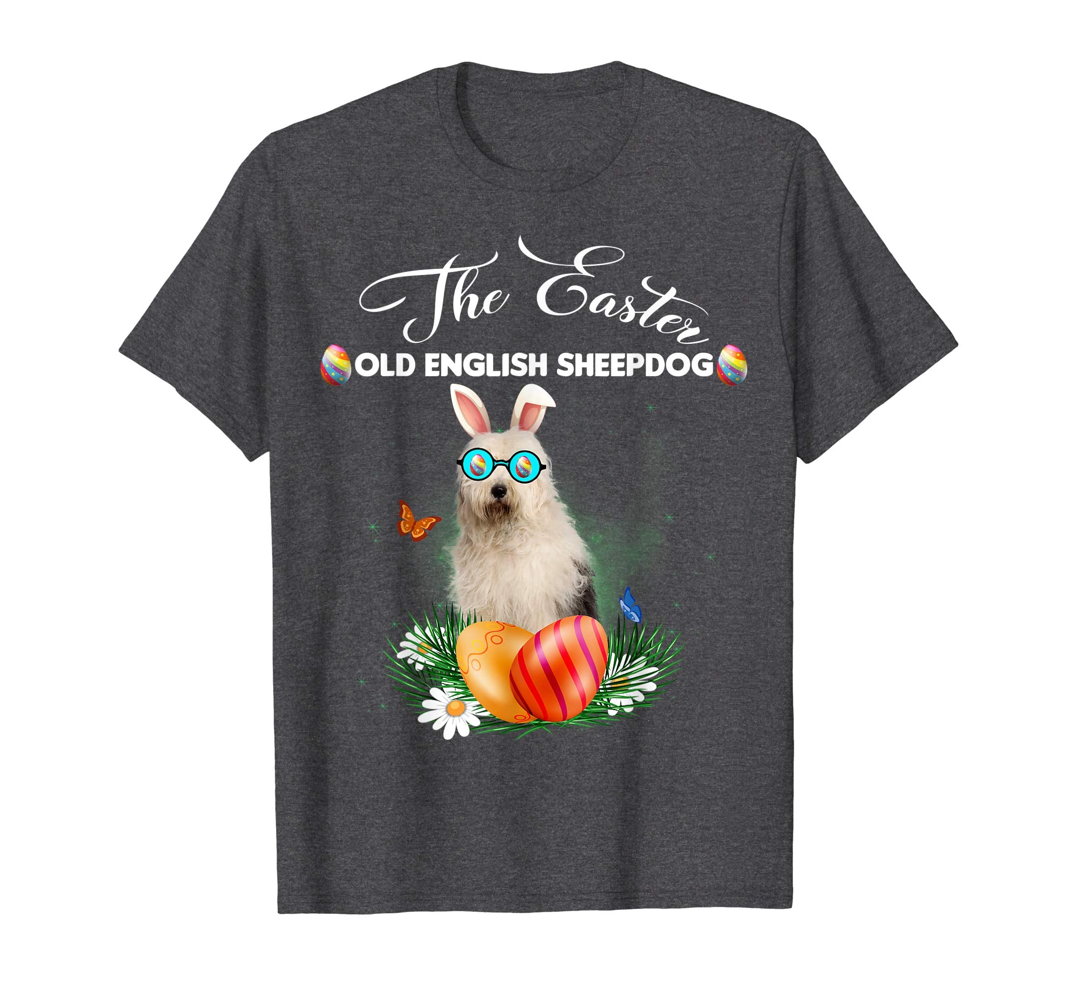 Old English Sheepdog Bunny Easter Day Dog Gifts T-Shirt