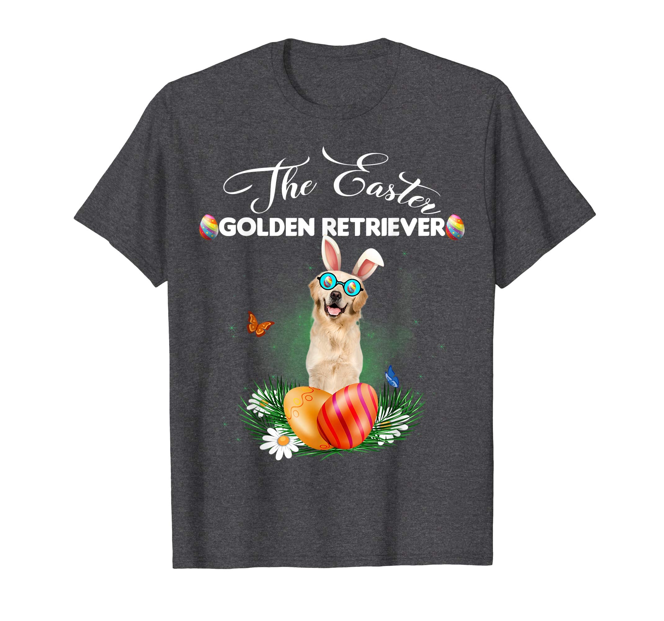 Golden Retriever Bunny Easter Day Dog Gifts T-Shirt