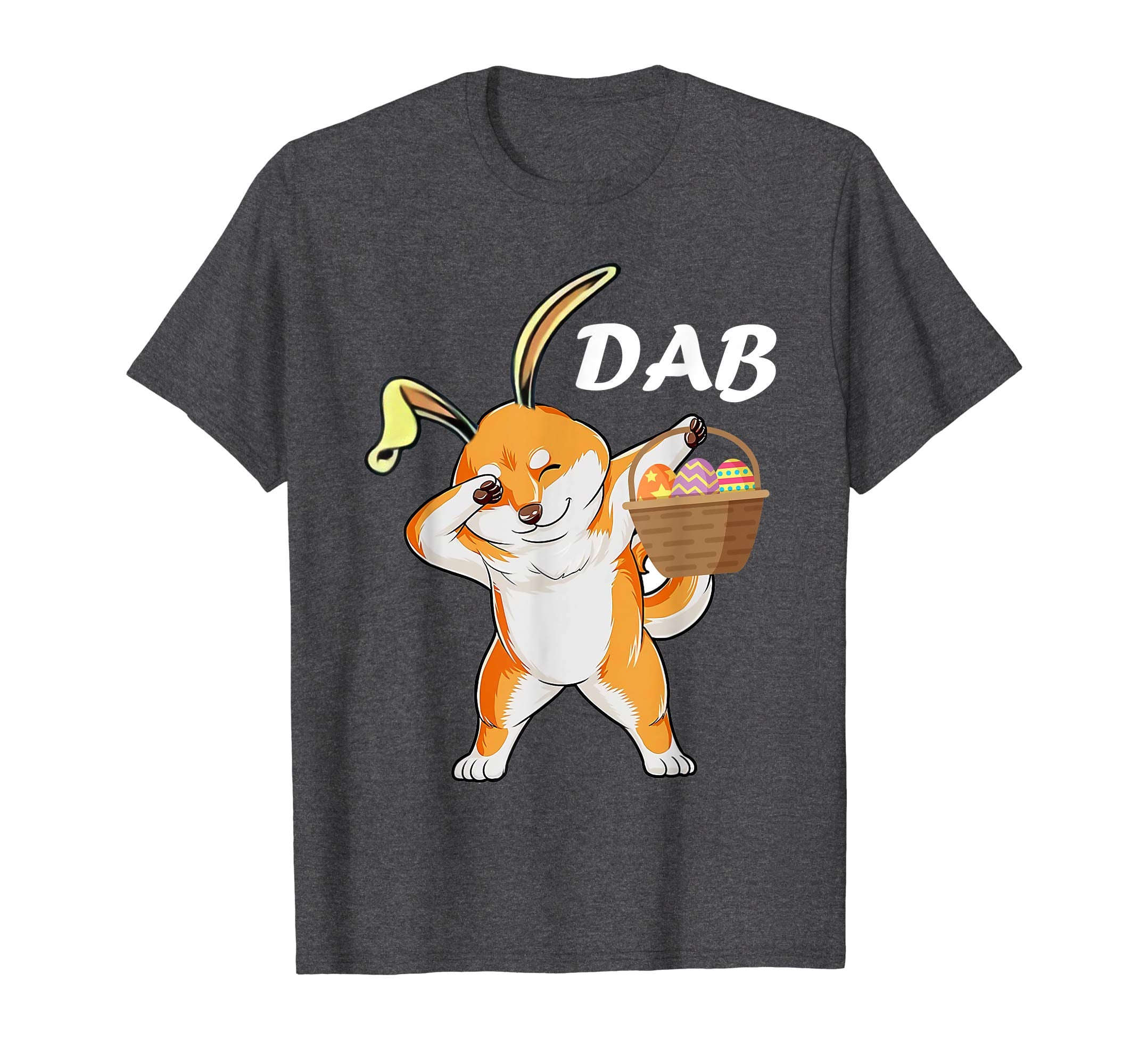 dog Shiba dabbing easter egg shirt