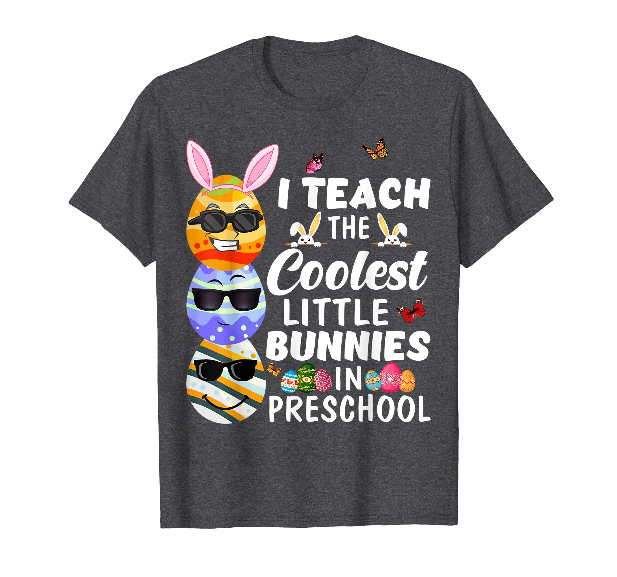 Easter Preschool Teacher Shirt Easter Eggs Emoji Funny Gift