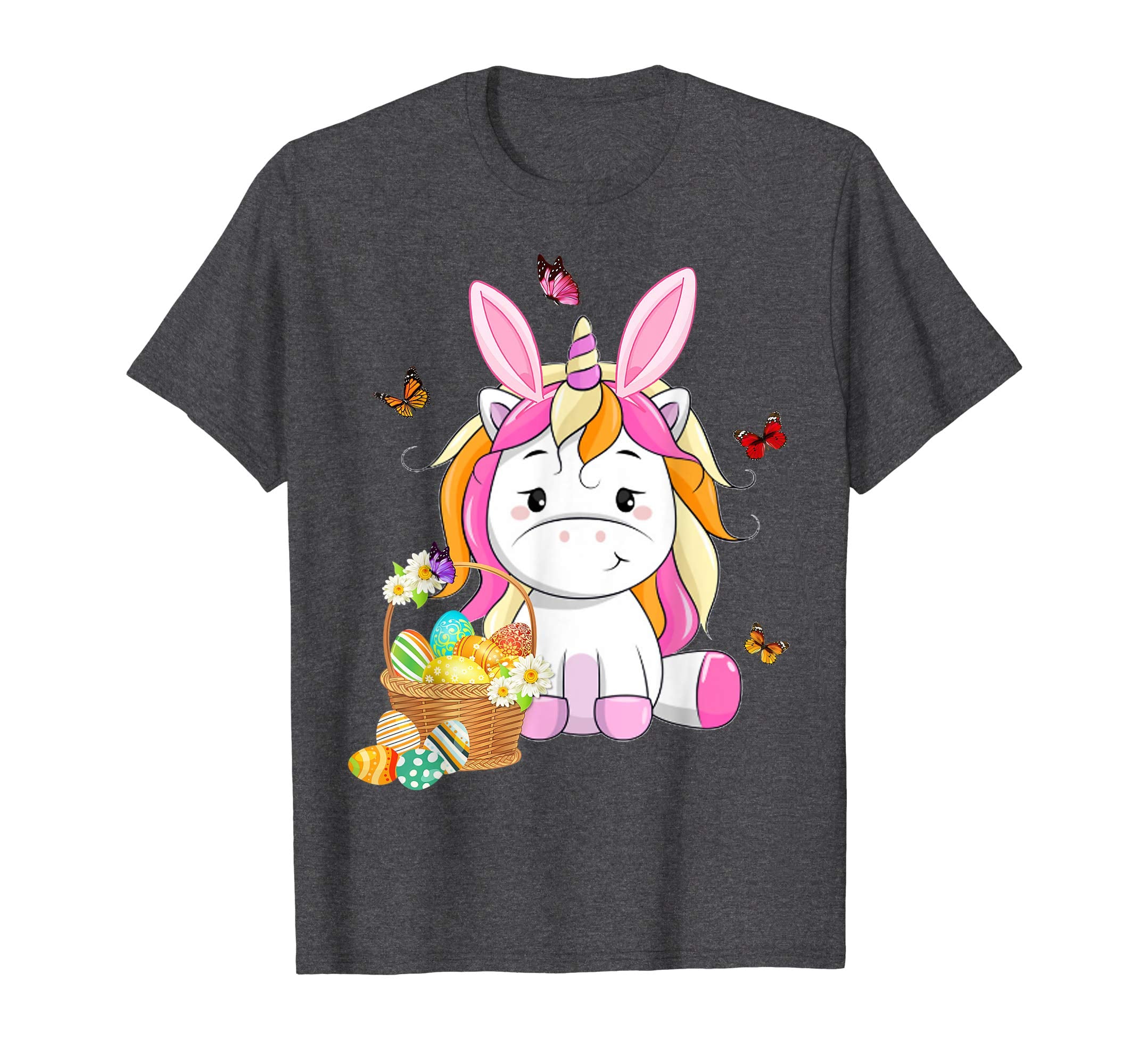 Unicorn Bunny Hat Rabbit Easter Eggs Shirt Happy Ea