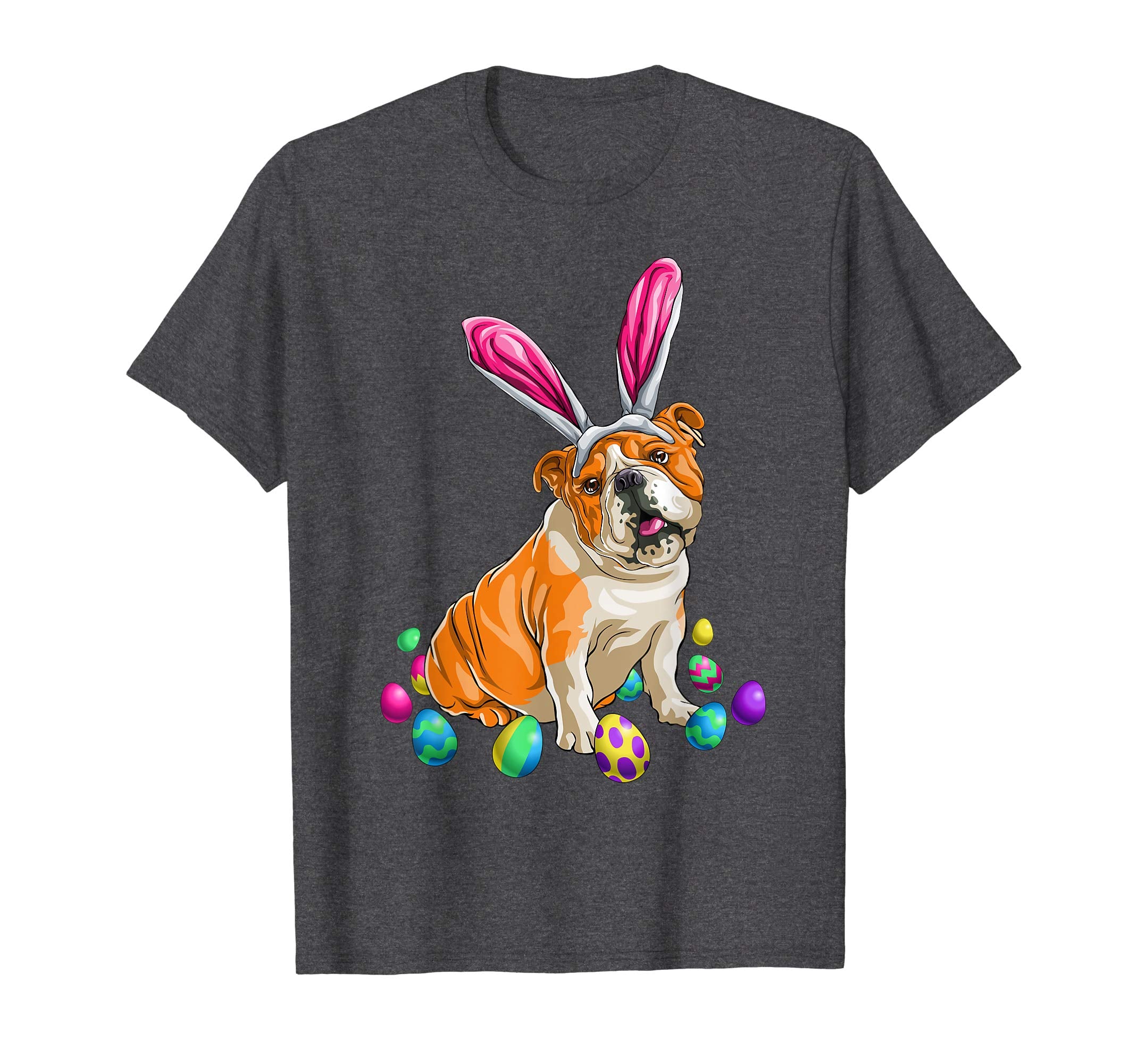 Easter Bulldog T Shirt Men Women Kids Bunny Basket Eggs Gift