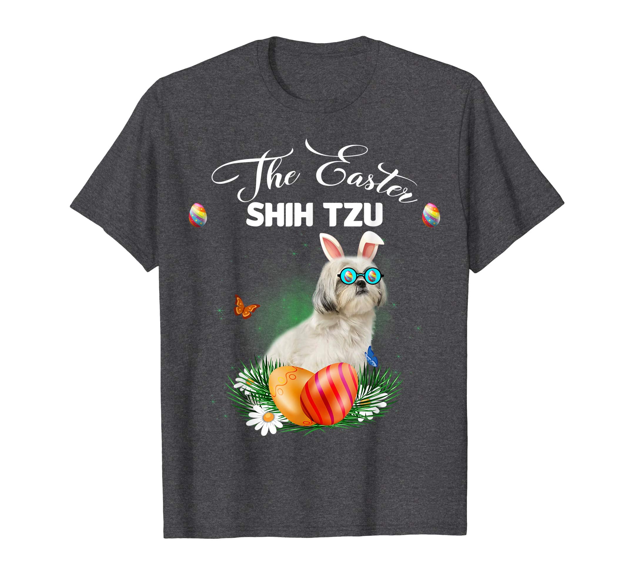 Shih Tzu Bunny Easter Day Dog Gifts T-Shirt