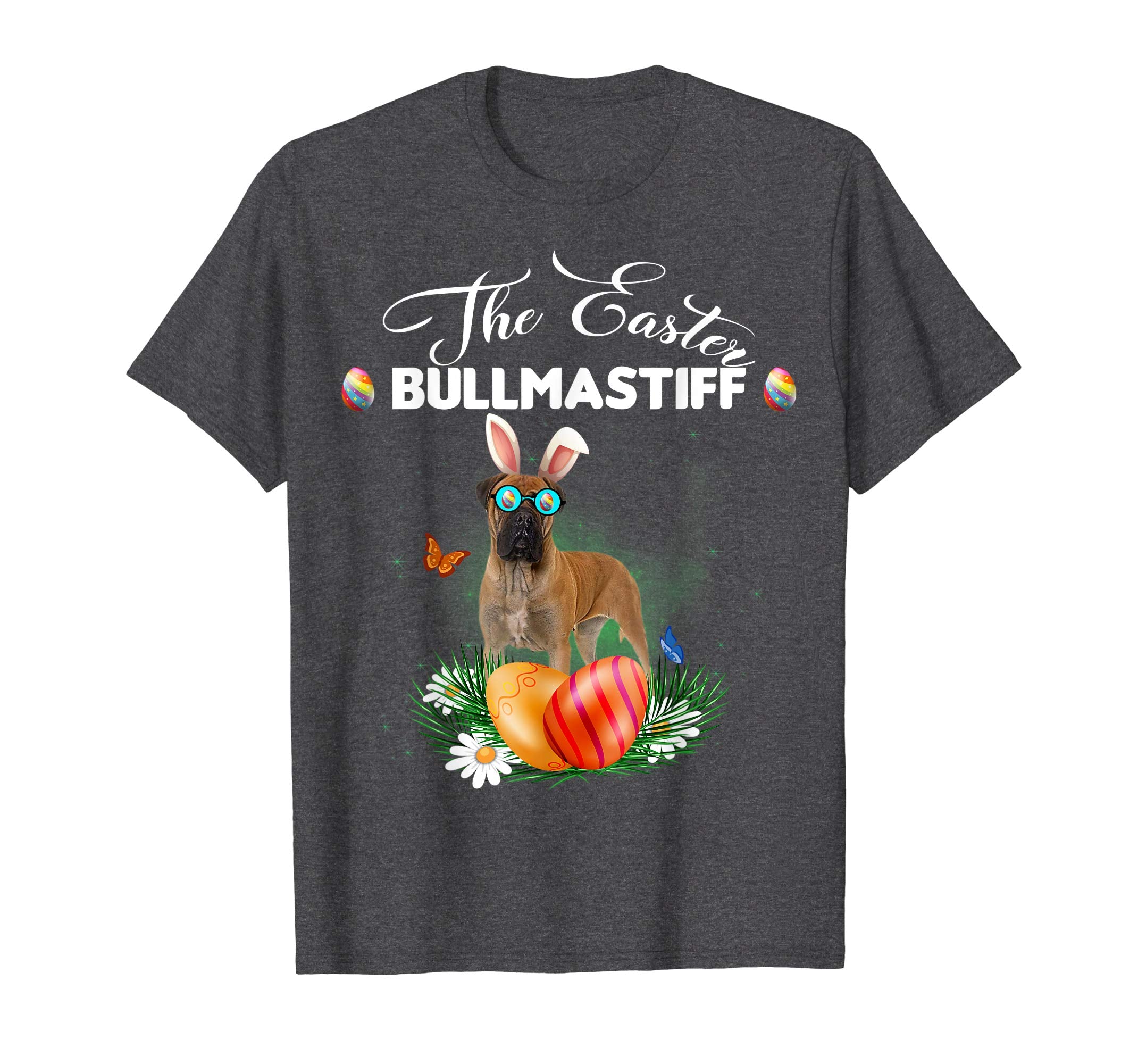 Bullmastiff Bunny Easter Day Dog Gifts T-Shirt