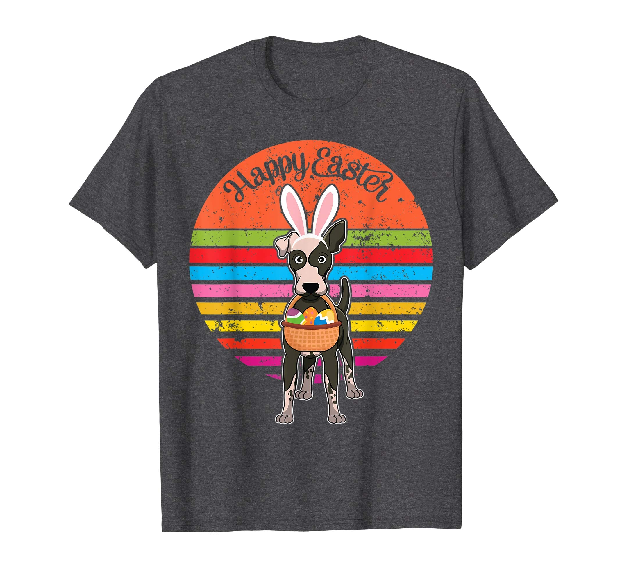 Hairless Terrier Bunny Dog Easter Eggs Easter Vintage Shirt