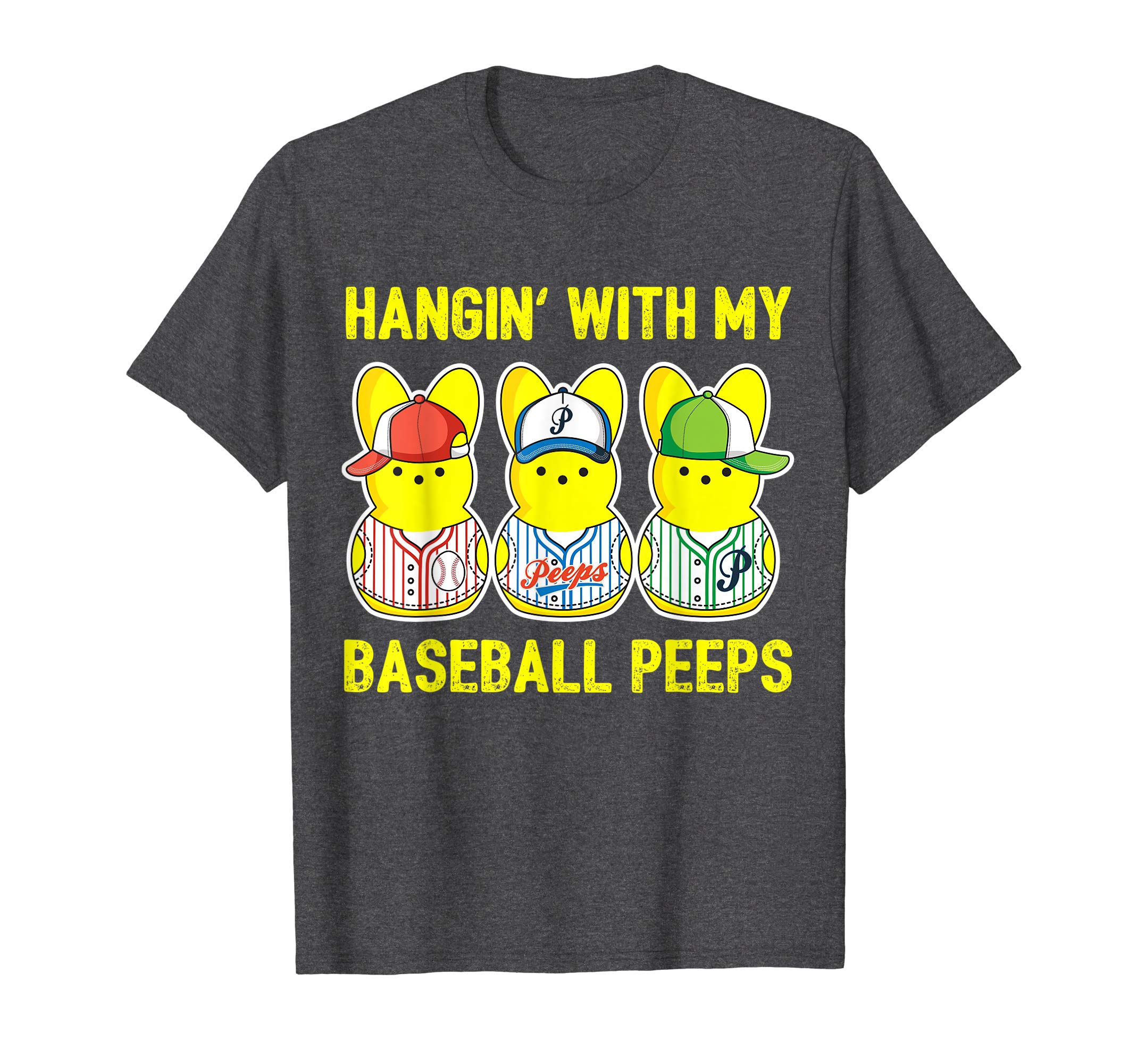 Hanging with Baseball Peeps Shirt Cute Easter Gift for Boys