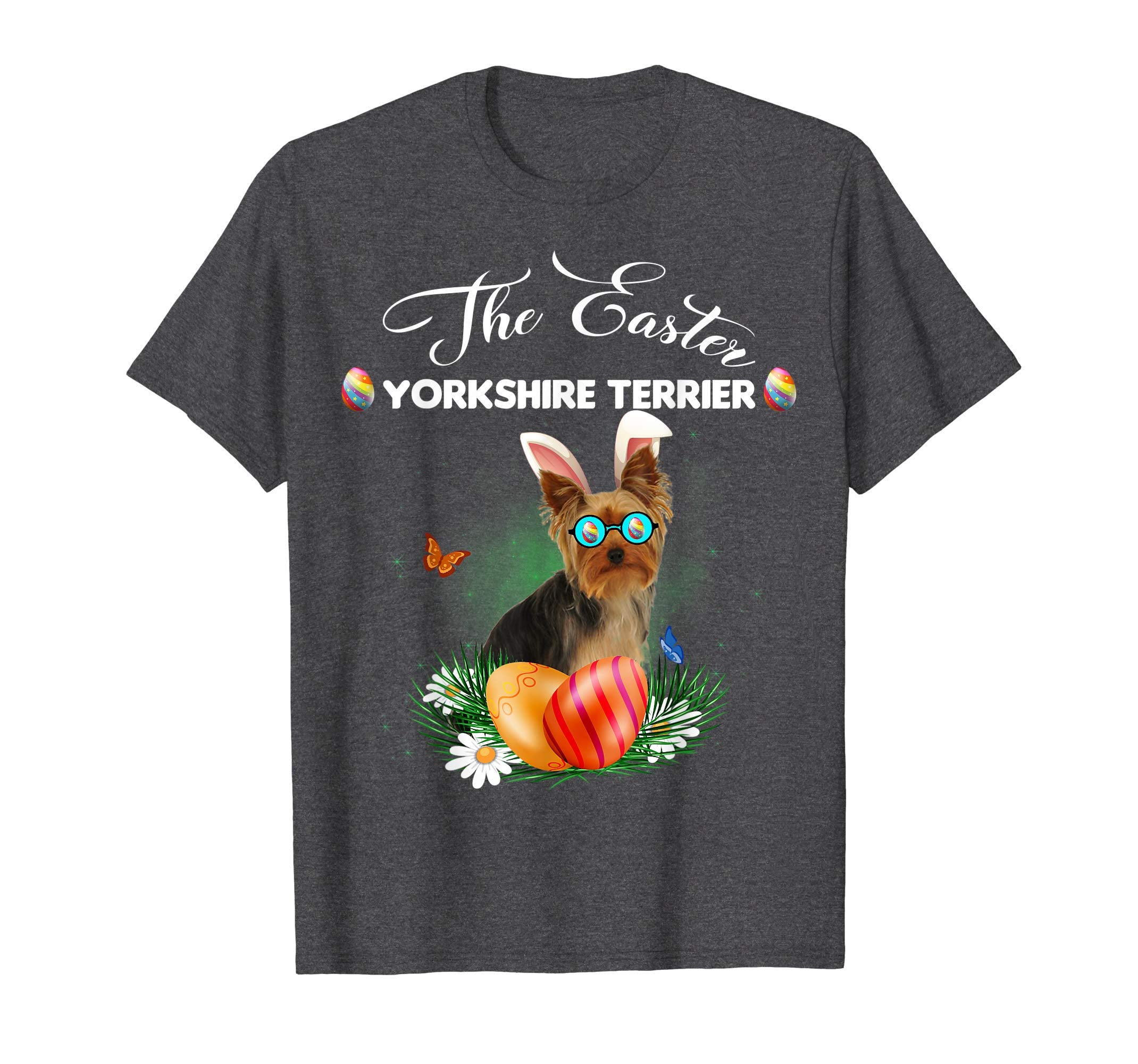 Yorkshire Terrier Bunny Easter Day Dog Gifts T-Shirt