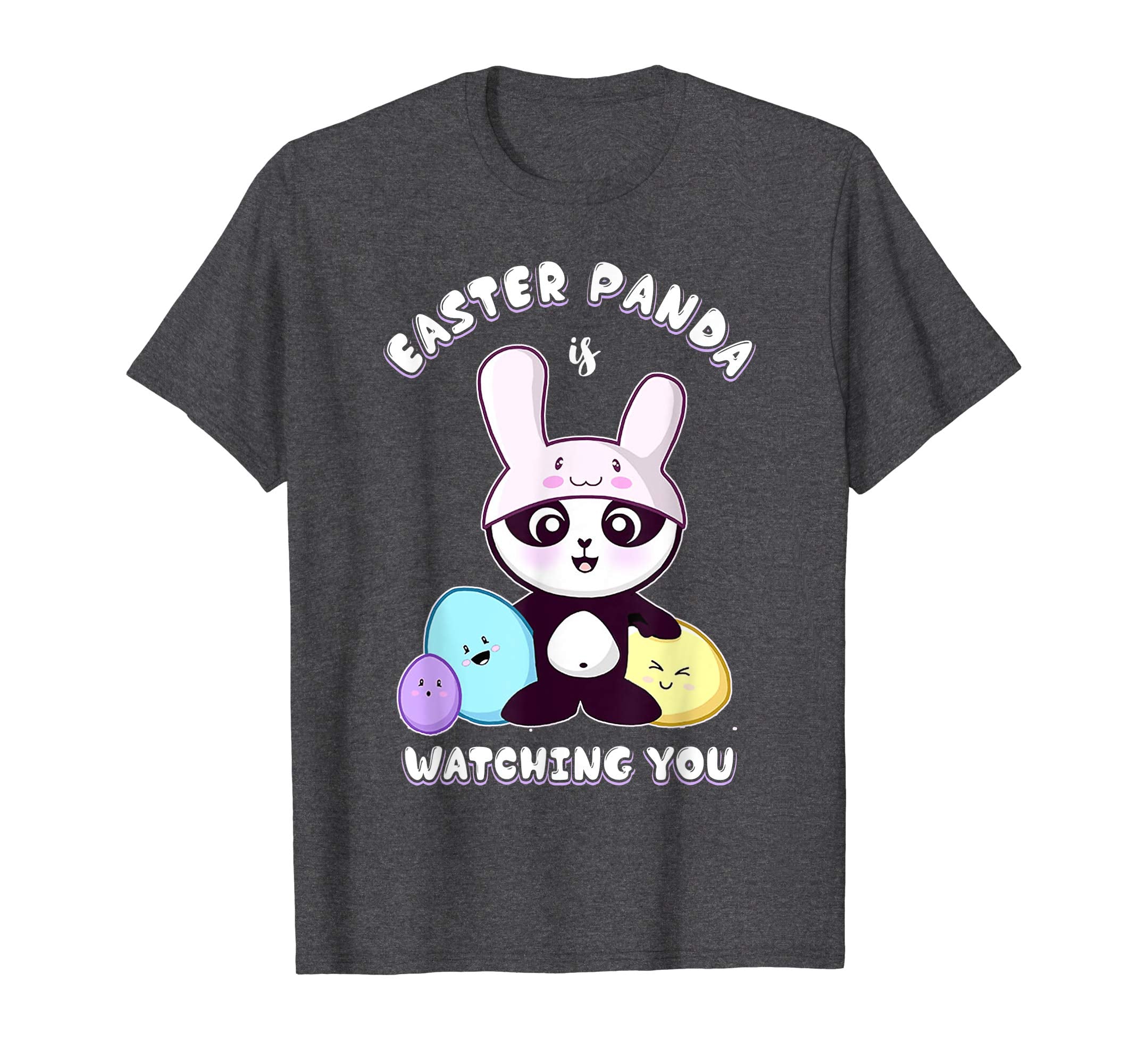 Easter Panda Is Watching You Stars Easter Eggs Funny T Shirt