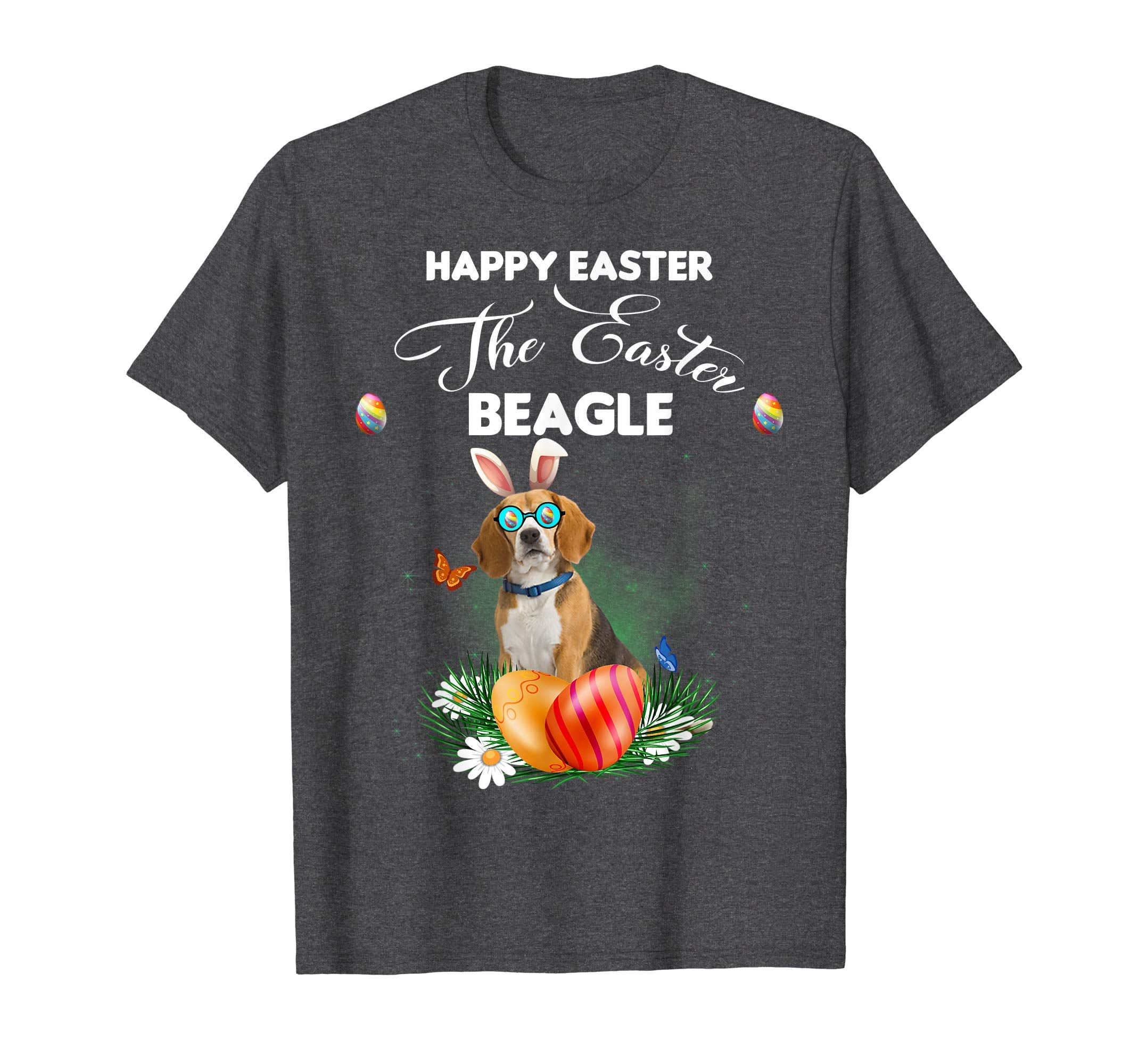 Beagle Dog Sunglass Bunny Happy Easter Day Tshirt