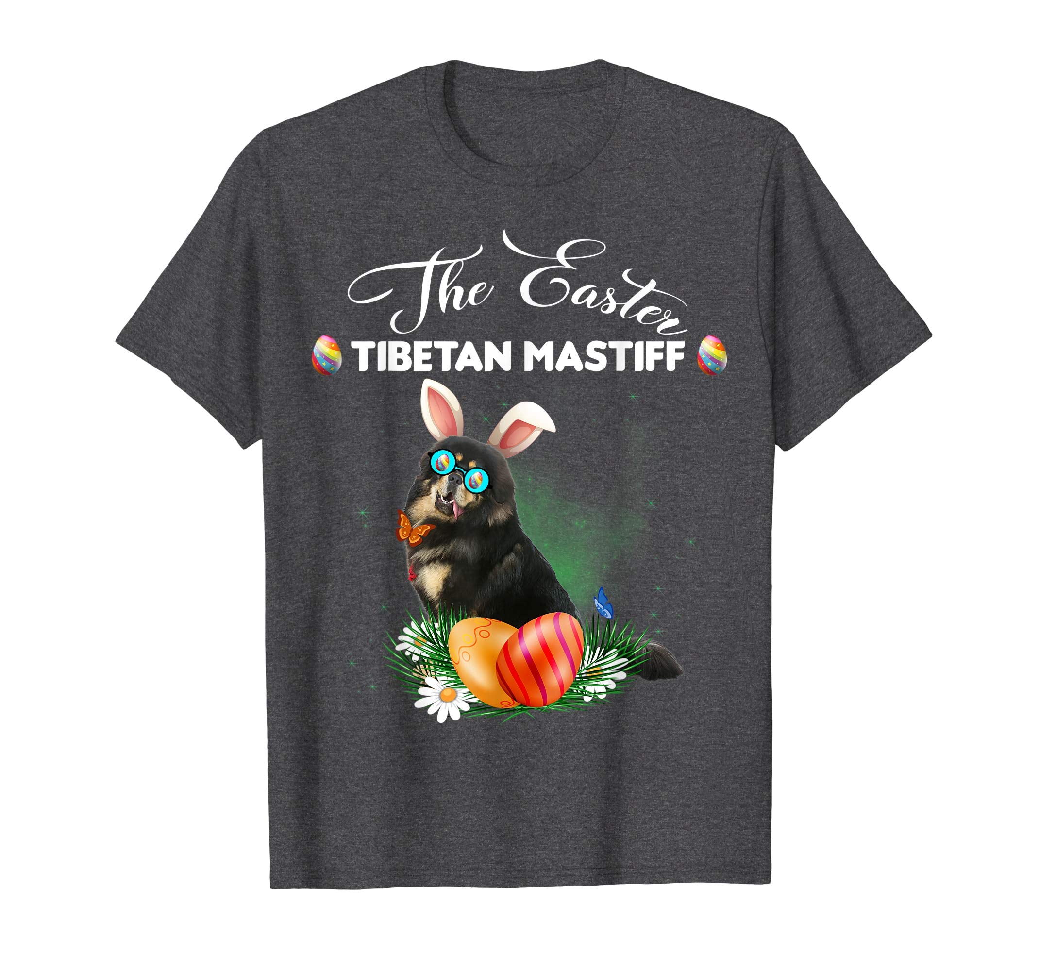 Tibetan Mastiff Bunny Easter Day Dog Gifts T-Shirt