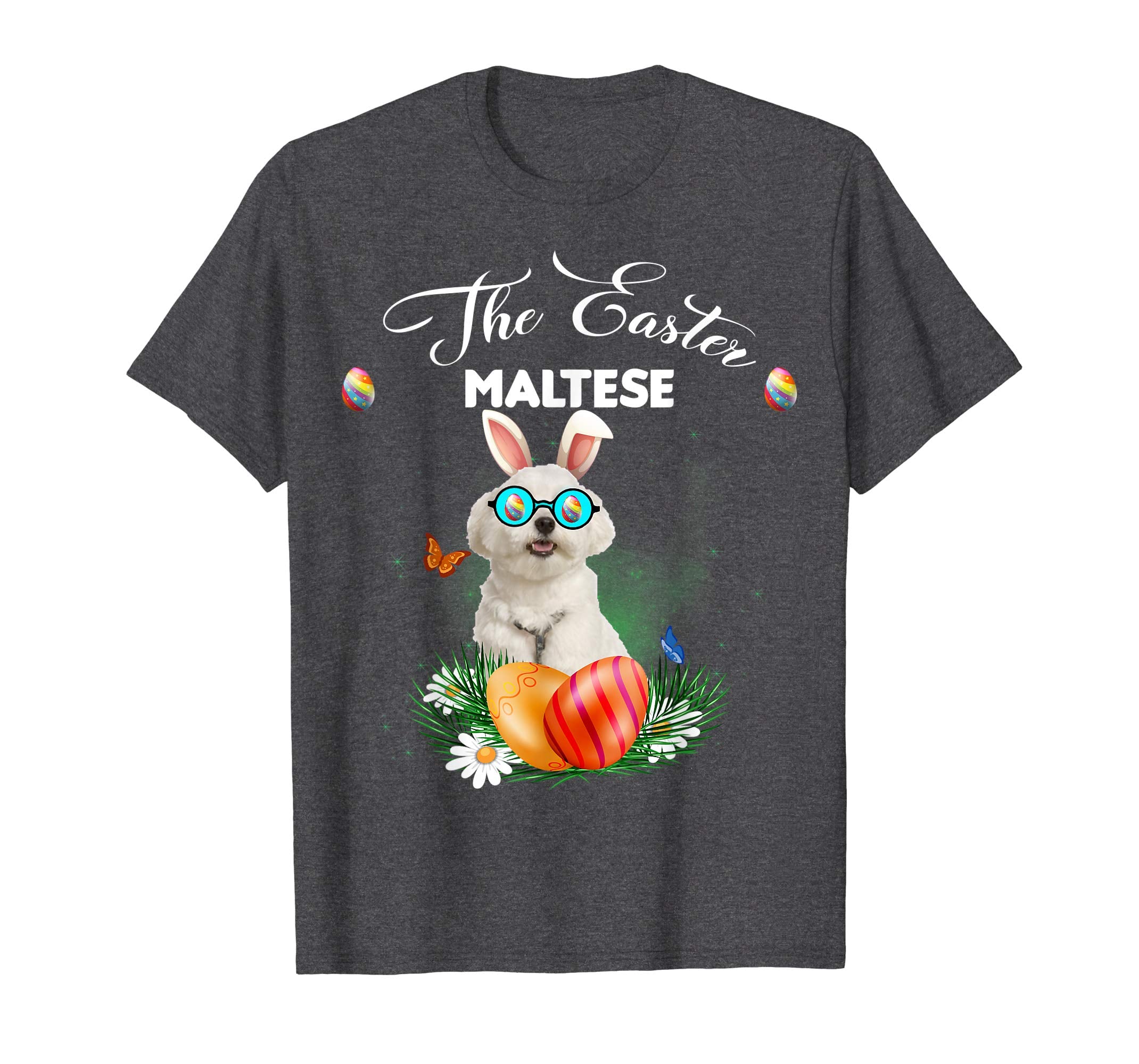 Maltese Bunny Easter Day Dog Gifts T-Shirt