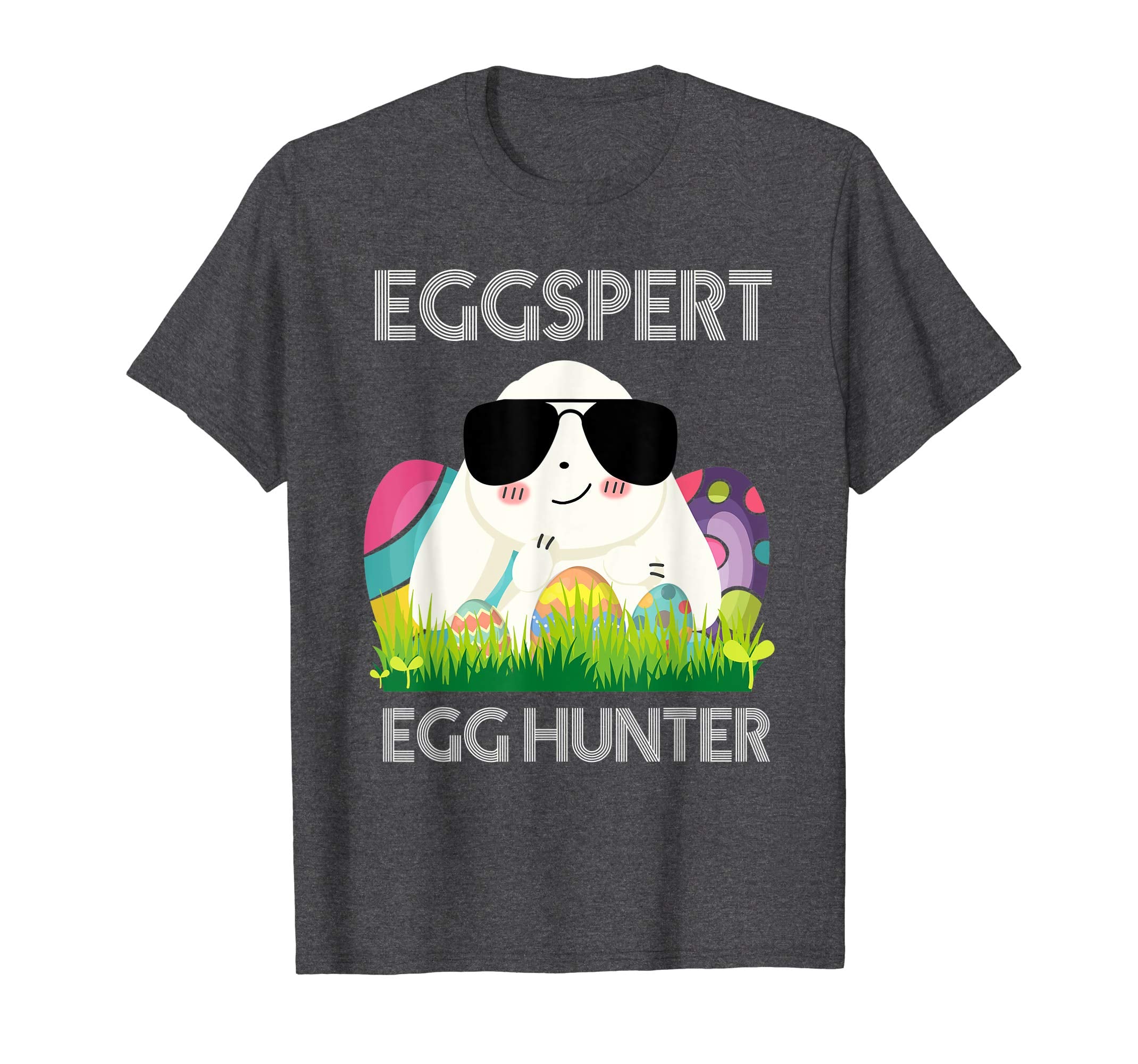 Eggspert Egg Hunter Easter Shirt Boys Girls Cool Bunny
