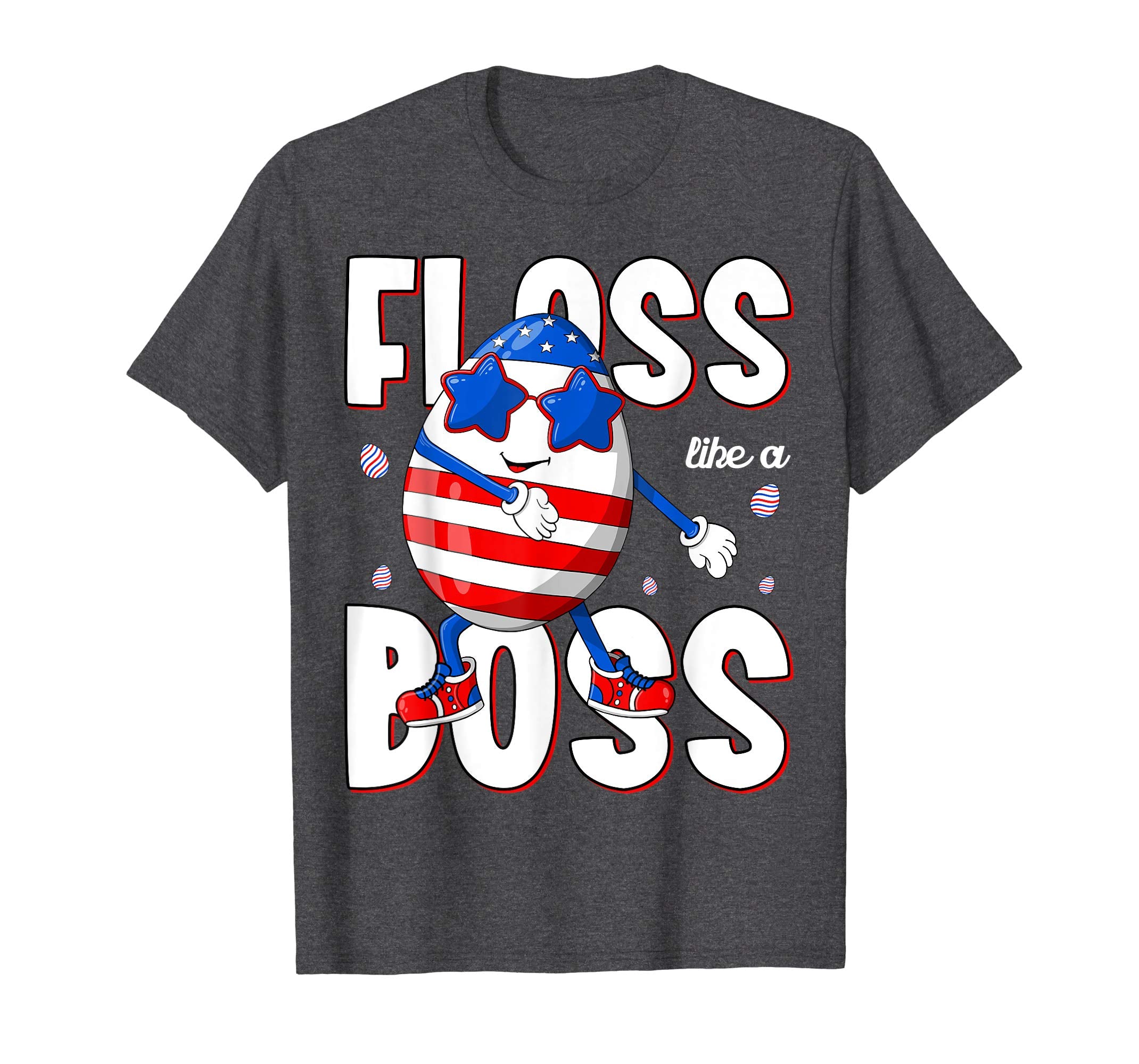 Floss like a boss Shirt Funny Easter Gift American Flag