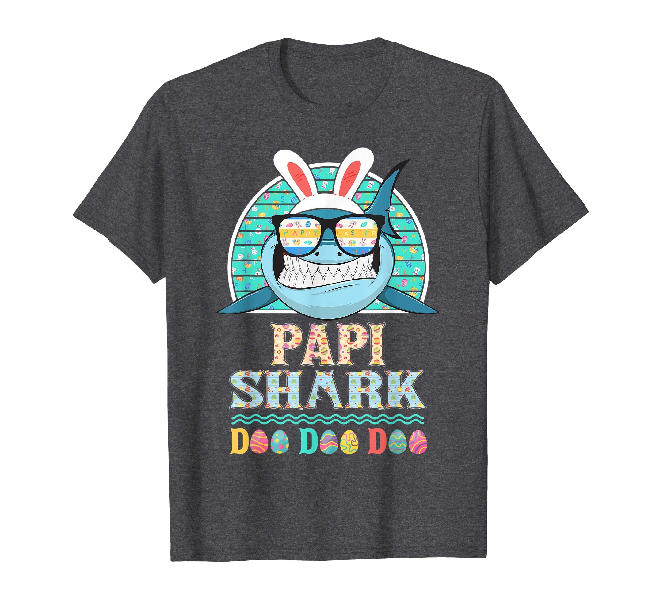 Funny Papi Shark Happy Easter Day Gift Family Shirt
