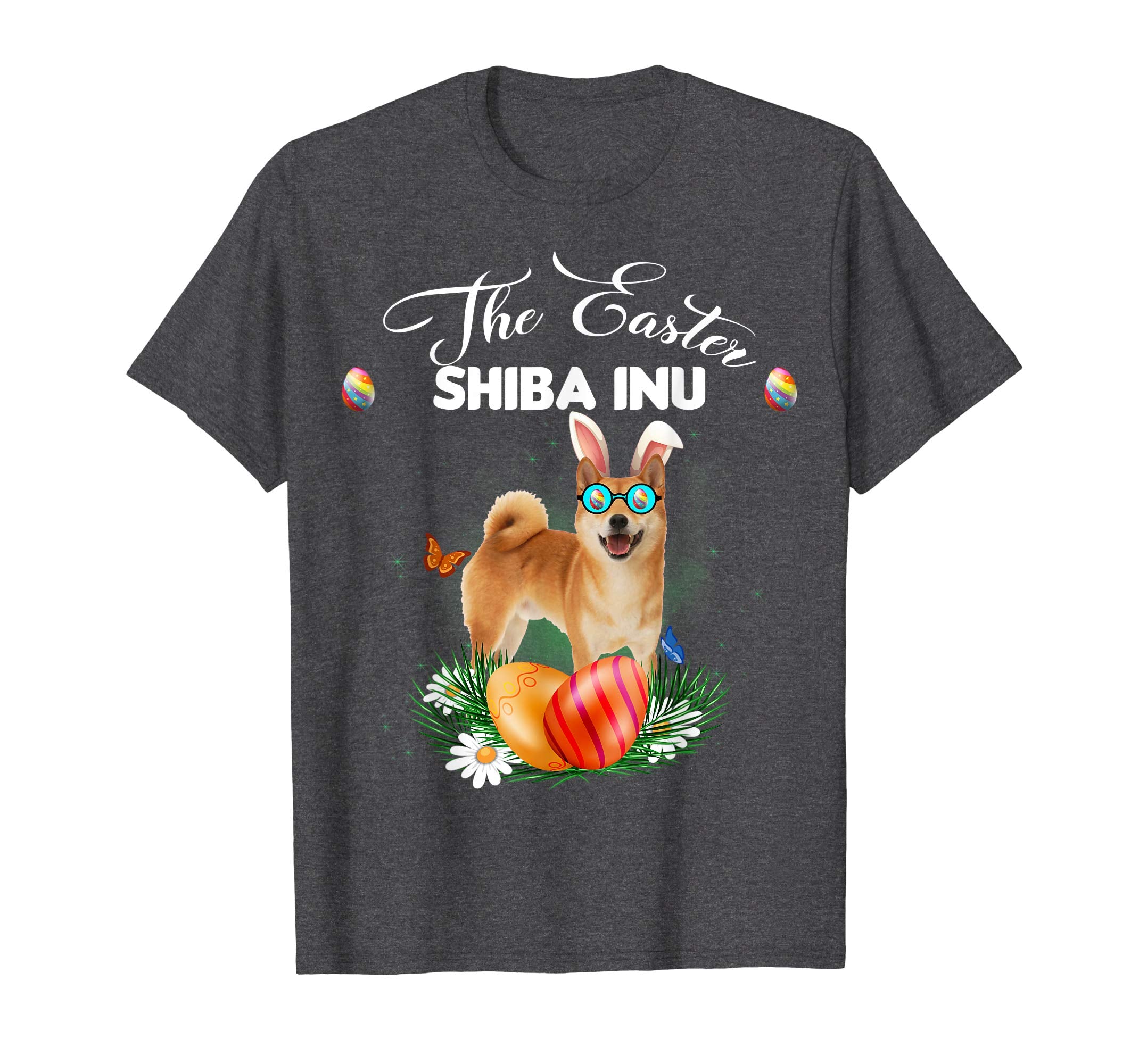 Shiba Inu Bunny Easter Day Dog Gifts T-Shirt