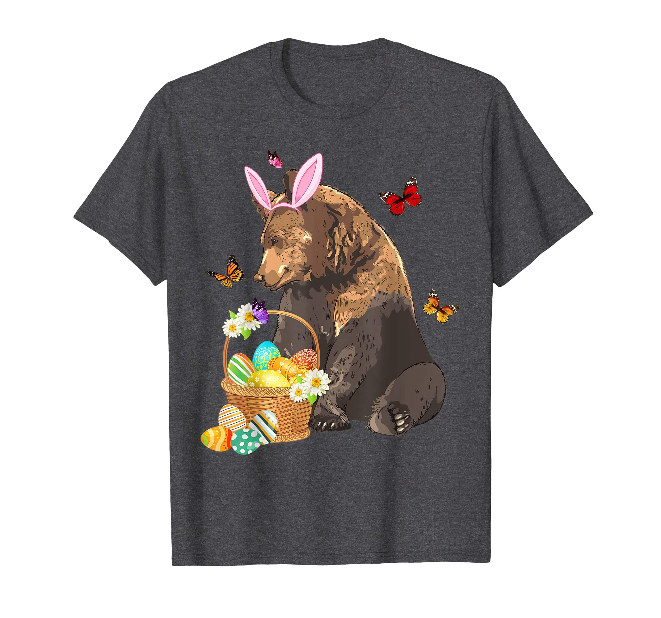 Bear Bunny Hat Rabbit Easter Eggs Shirt Happy Ea