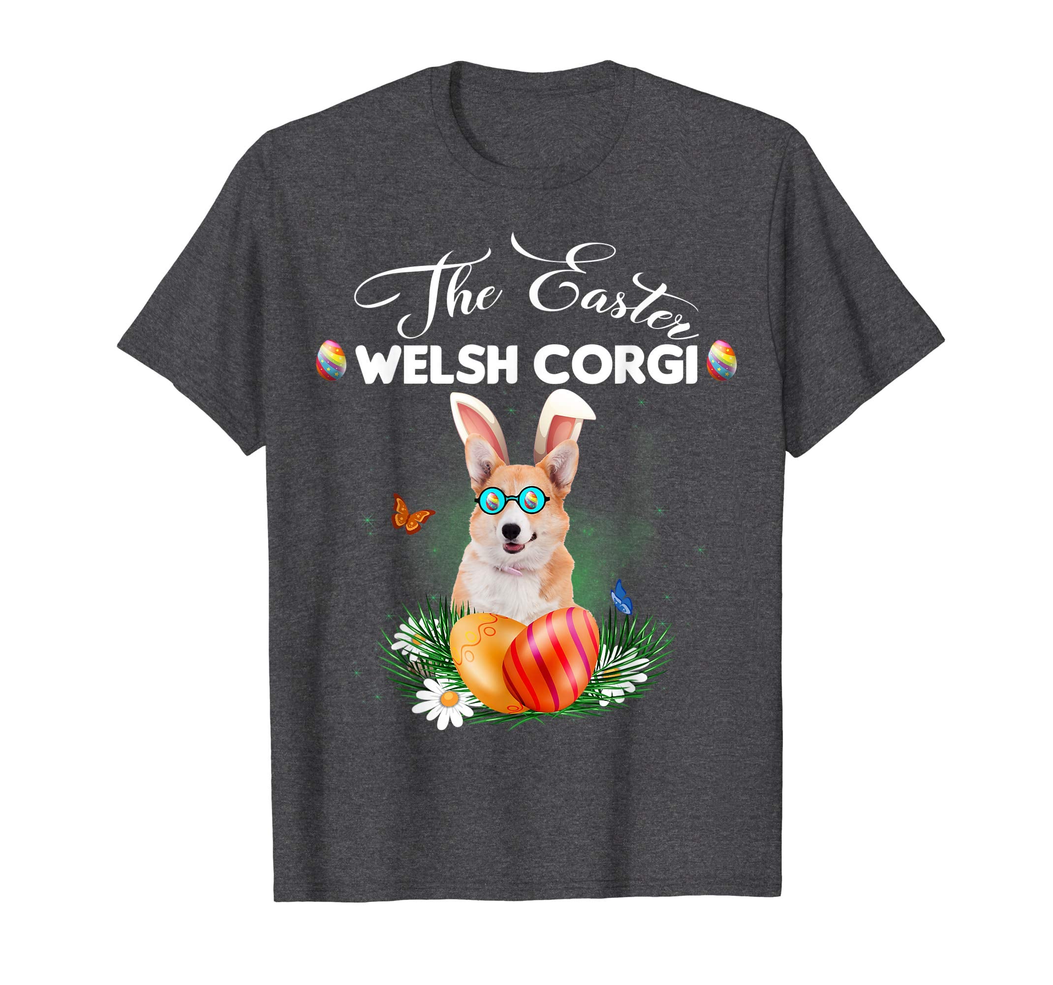Welsh Corgi Bunny Easter Day Dog Gifts T-Shirt