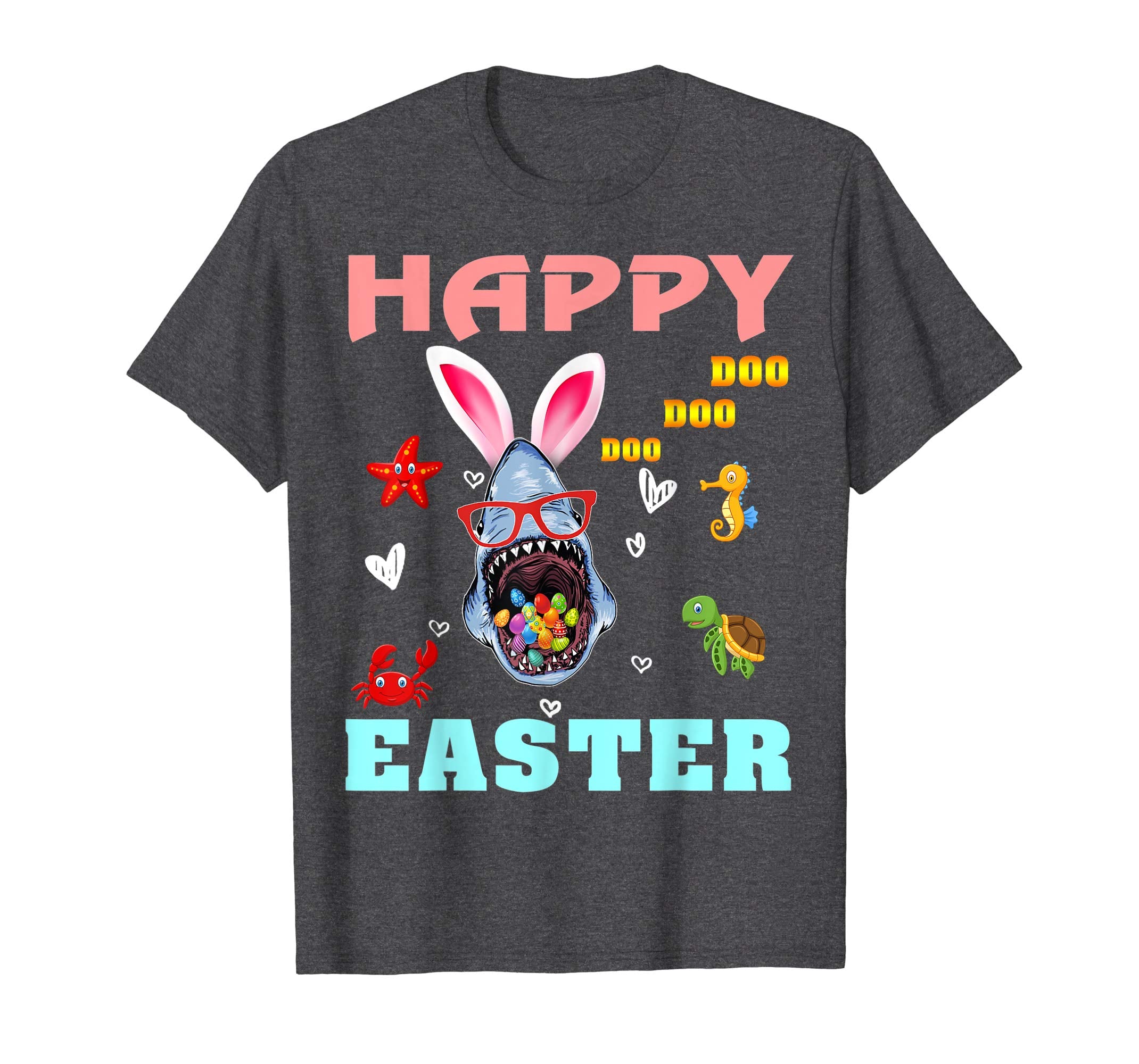 Shark Doo Doo Doo Happy Easter Day T Shirt