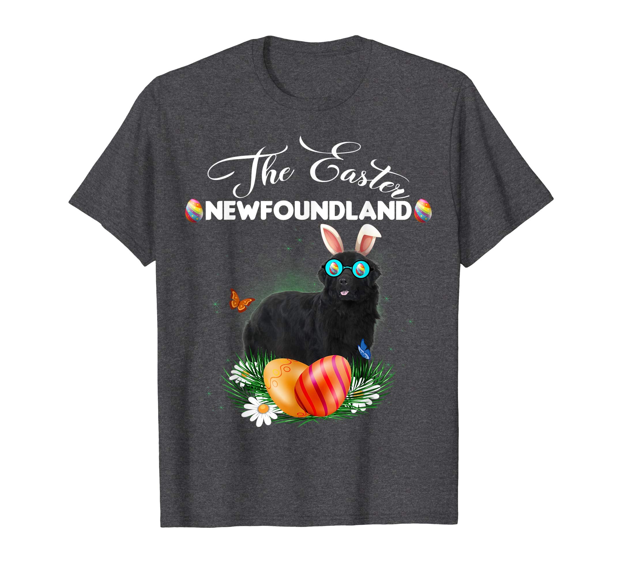 Newfoundland Bunny Easter Day Dog Gifts T-Shirt