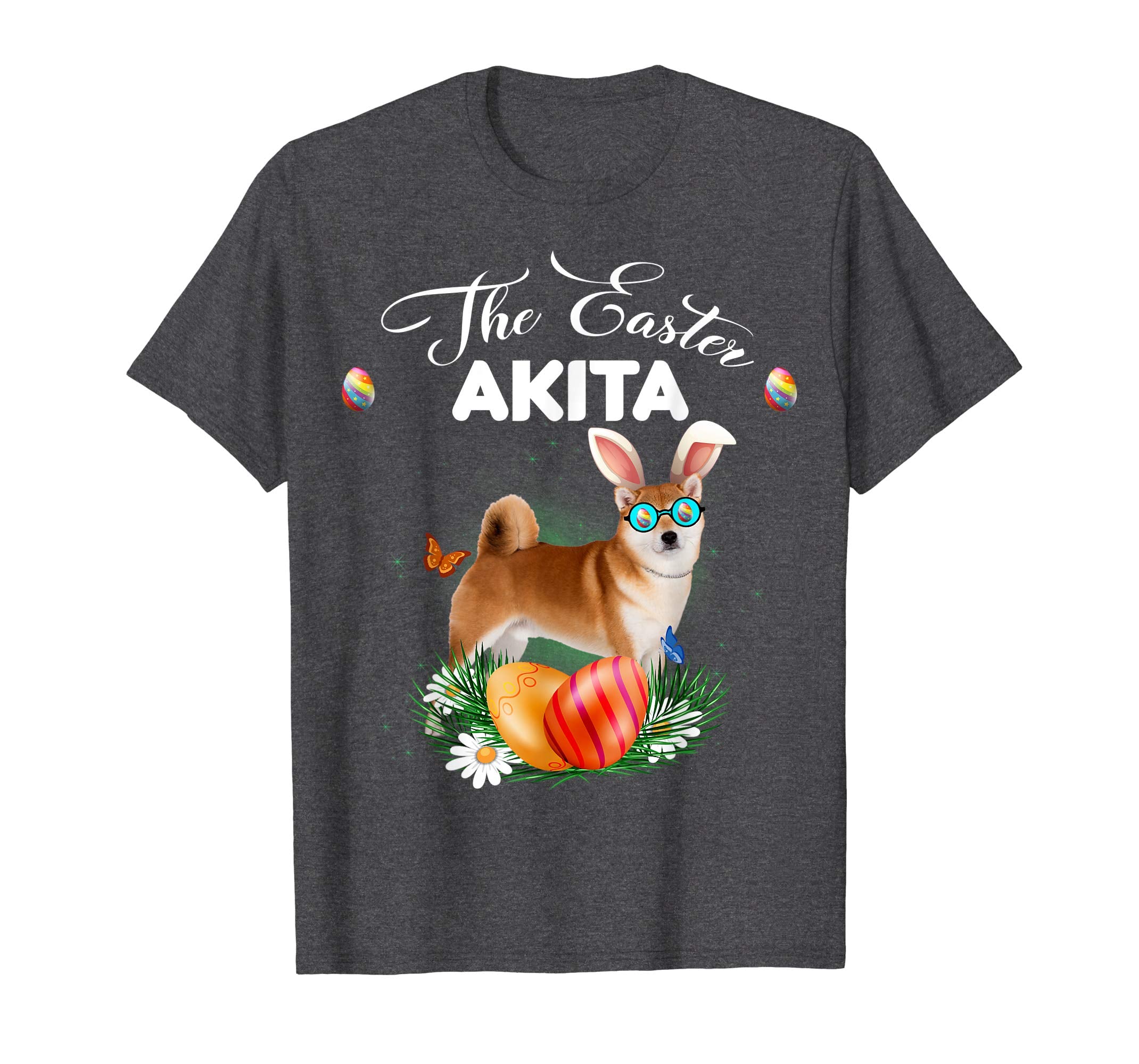 Akita Bunny Easter Day Dog Gifts T-Shirt