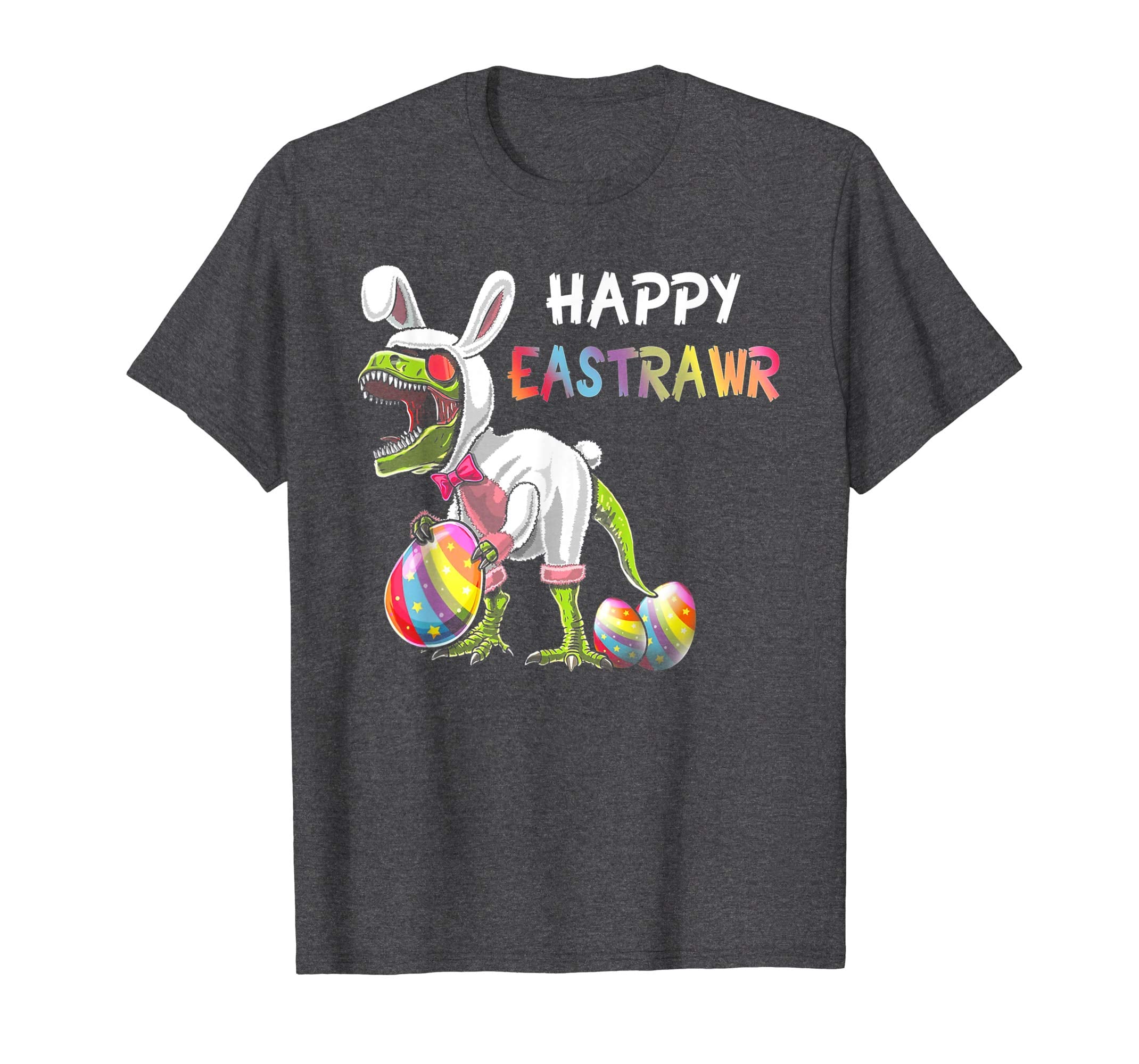 Happy Eastrawr T Rex Dinosaur Easter Bunny Egg Shirt Kids