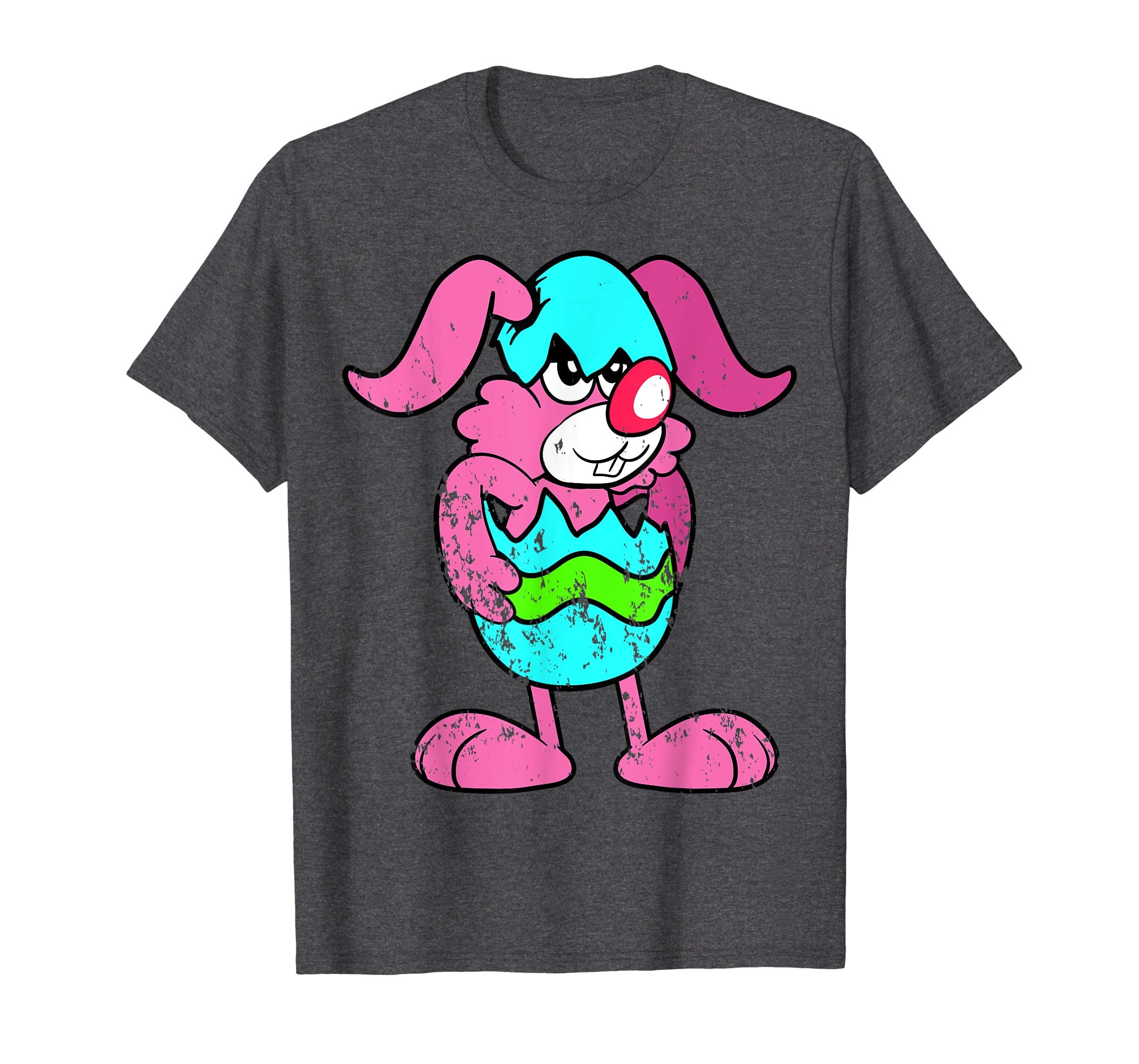 Retro Vintage Grunge Funny Cute Easter Bunny Egg Fun T-Shirt