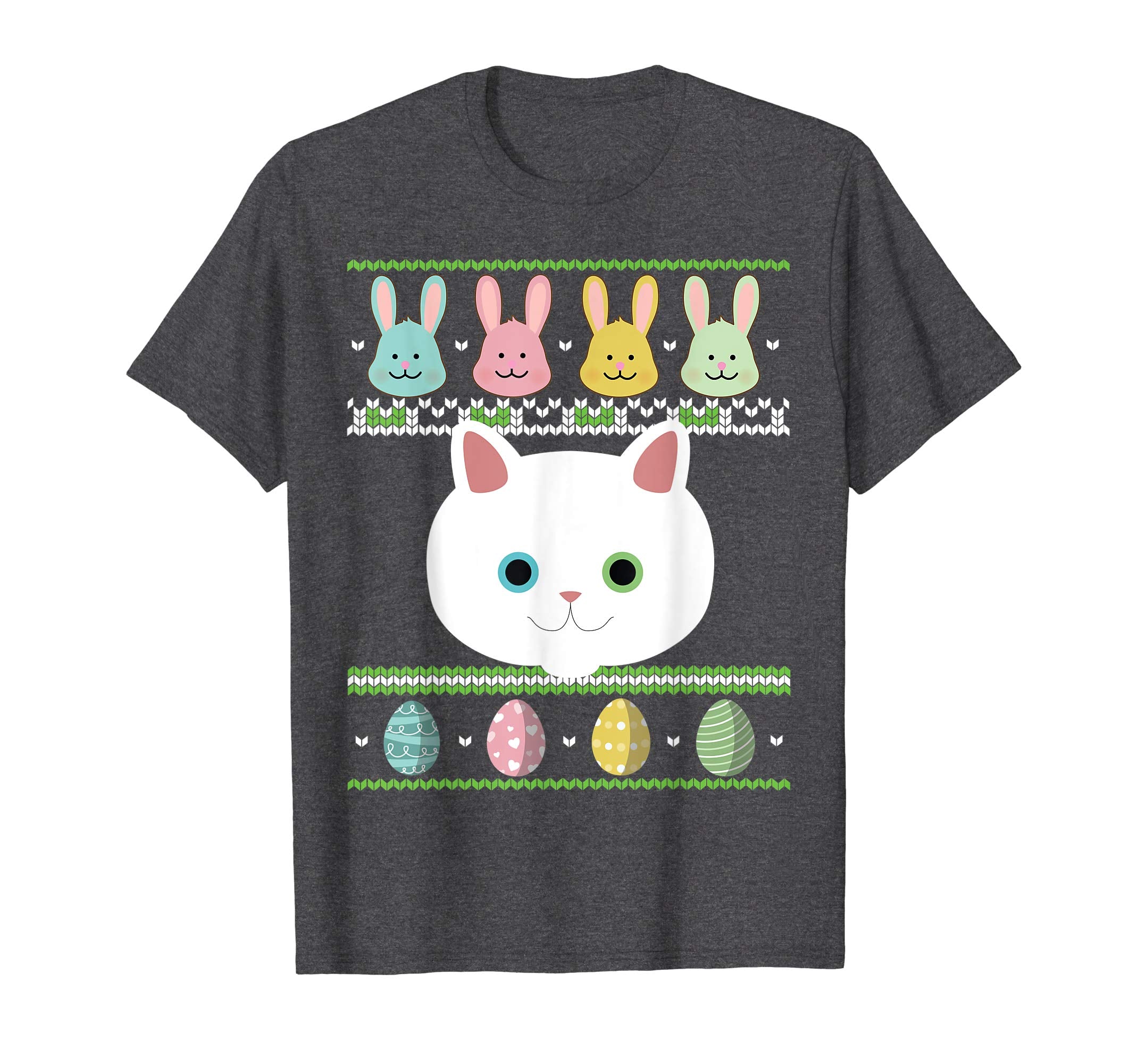 Lovely Cat Bunnies &amp; Easter Egg Ugly Sweater Happy Day Shirt